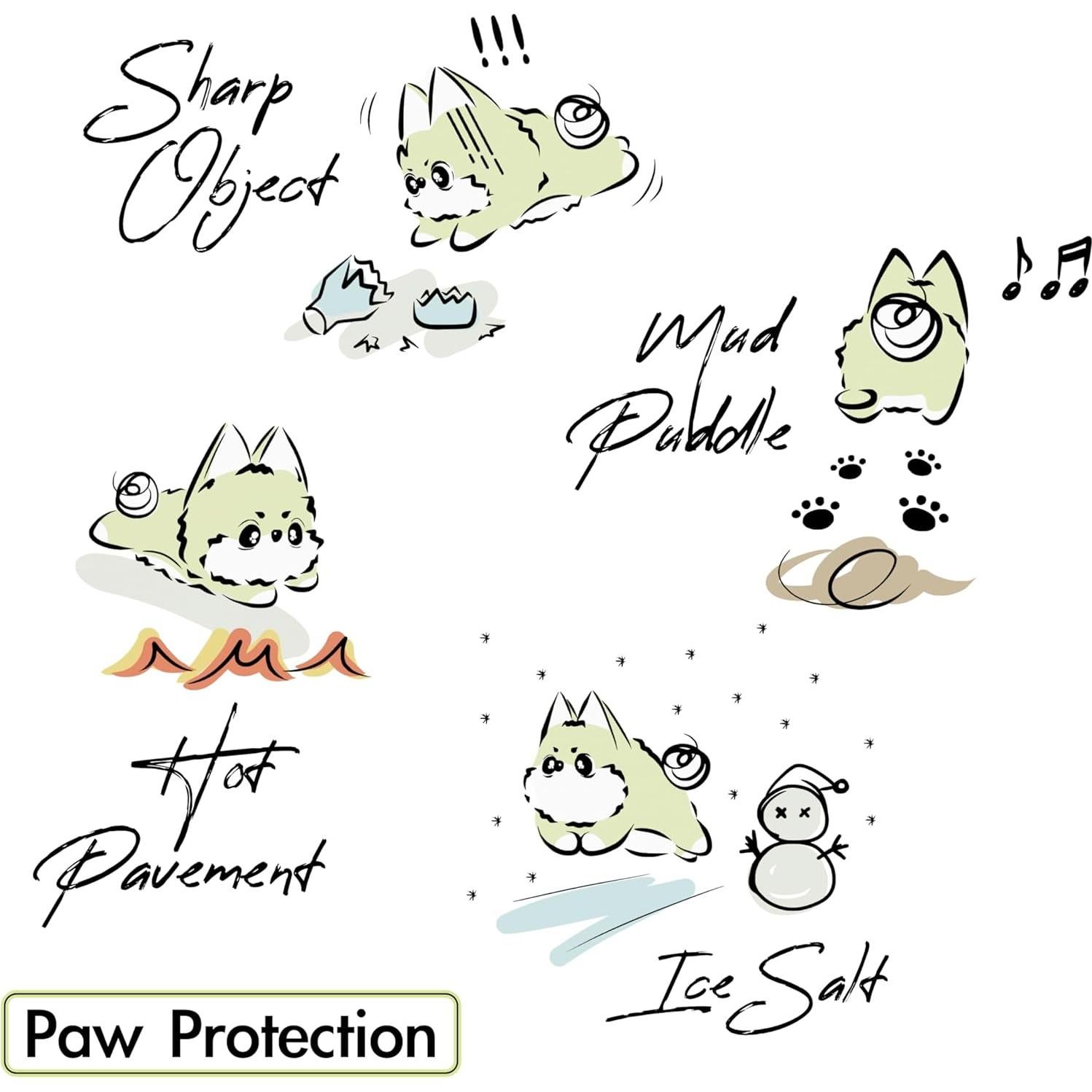 Botas Desechables para Perros y Gatos WickedPup Tamaño 2