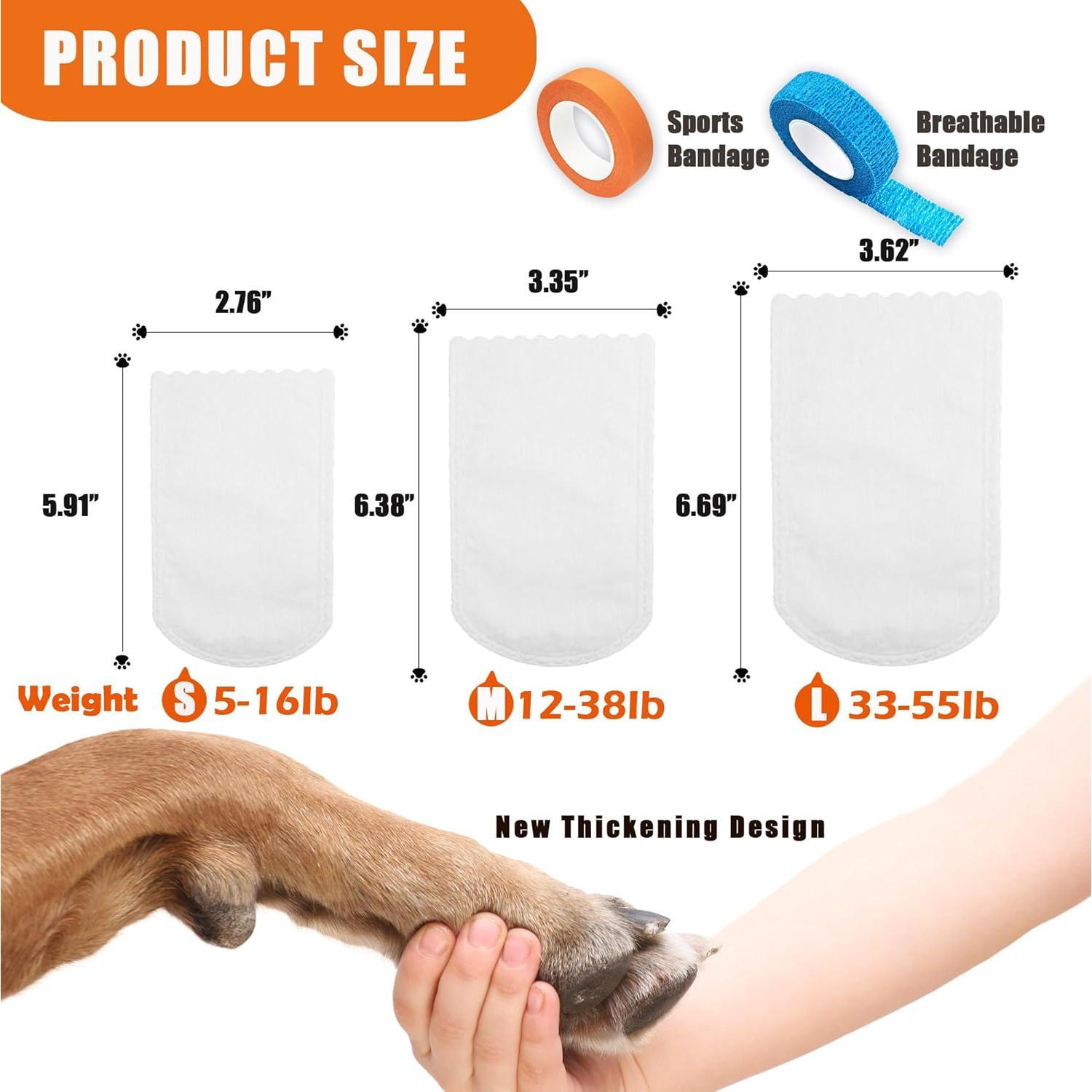 20 Botas Desechables para Perros RosyLife - Mediano, Impermeables