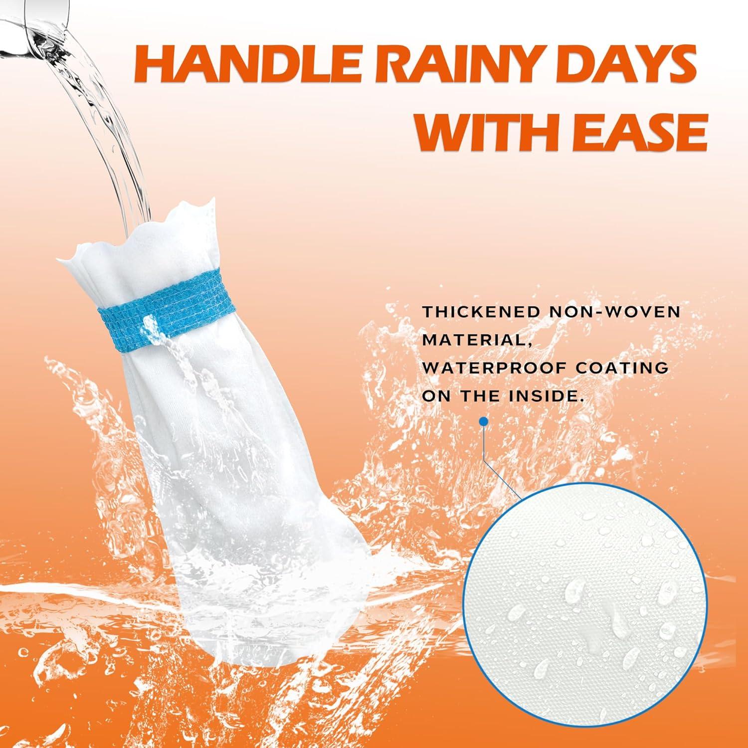 20 Botas Desechables para Perros RosyLife - Mediano, Impermeables