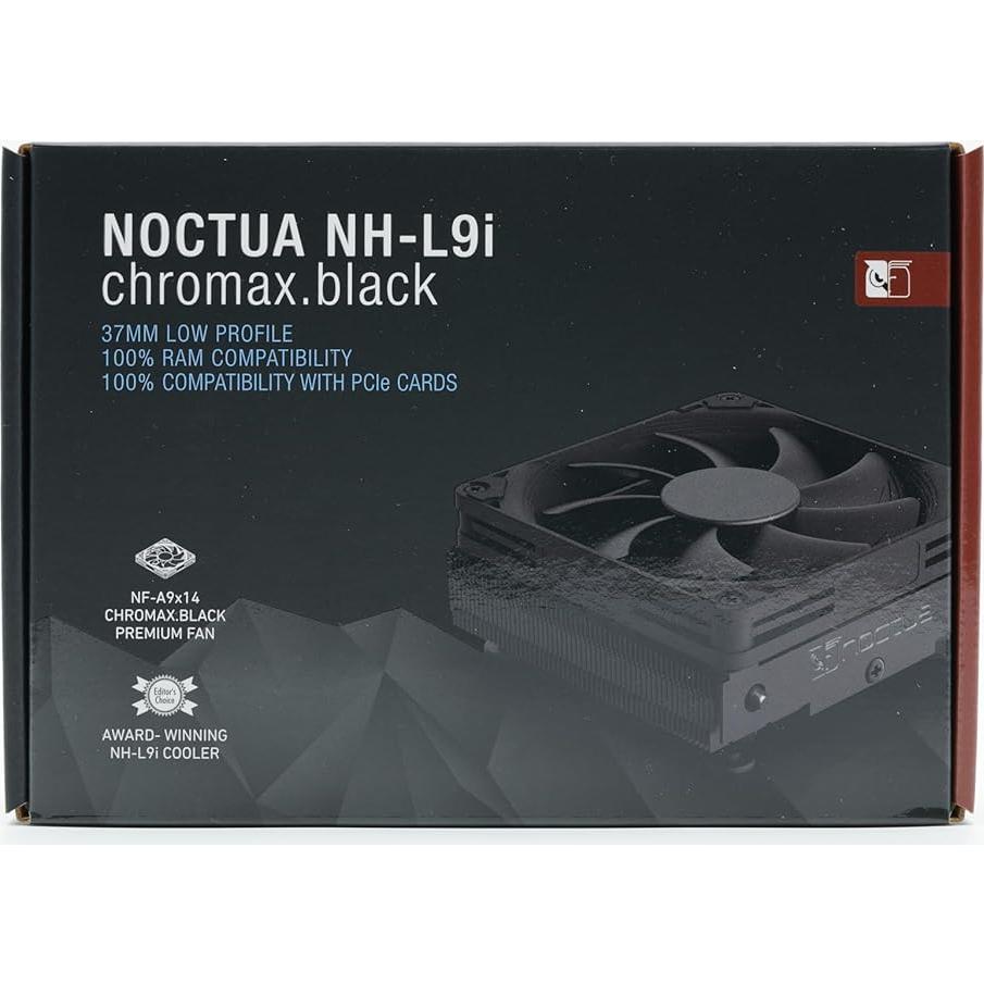 Enfriador de CPU Noctua NH-L9i chromax.Black 37mm para Intel