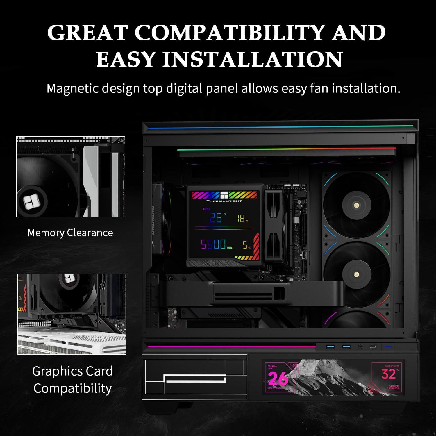 Enfriador de CPU Thermalright Peerless Assassin 140 Digital Negro