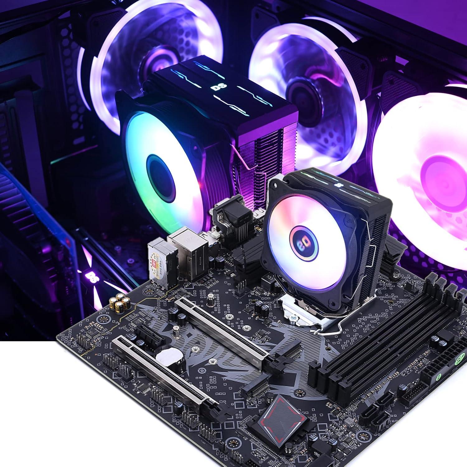 Ventilador de CPU RGB DS 90mm 2200RPM Compatible Intel