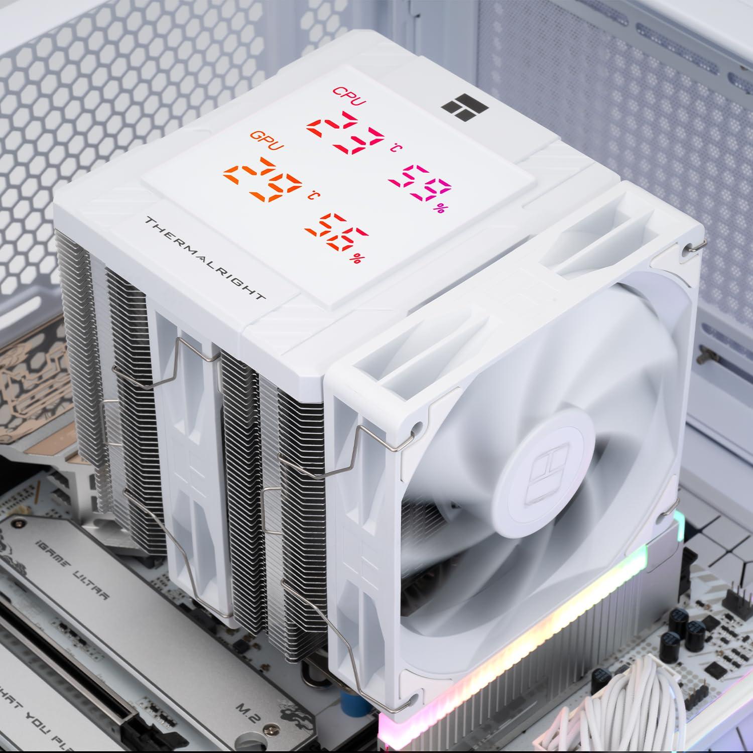 Enfriador de CPU Thermalright Peerless Assassin 120 Digital Blanco, Doble Torre y Ventiladores
