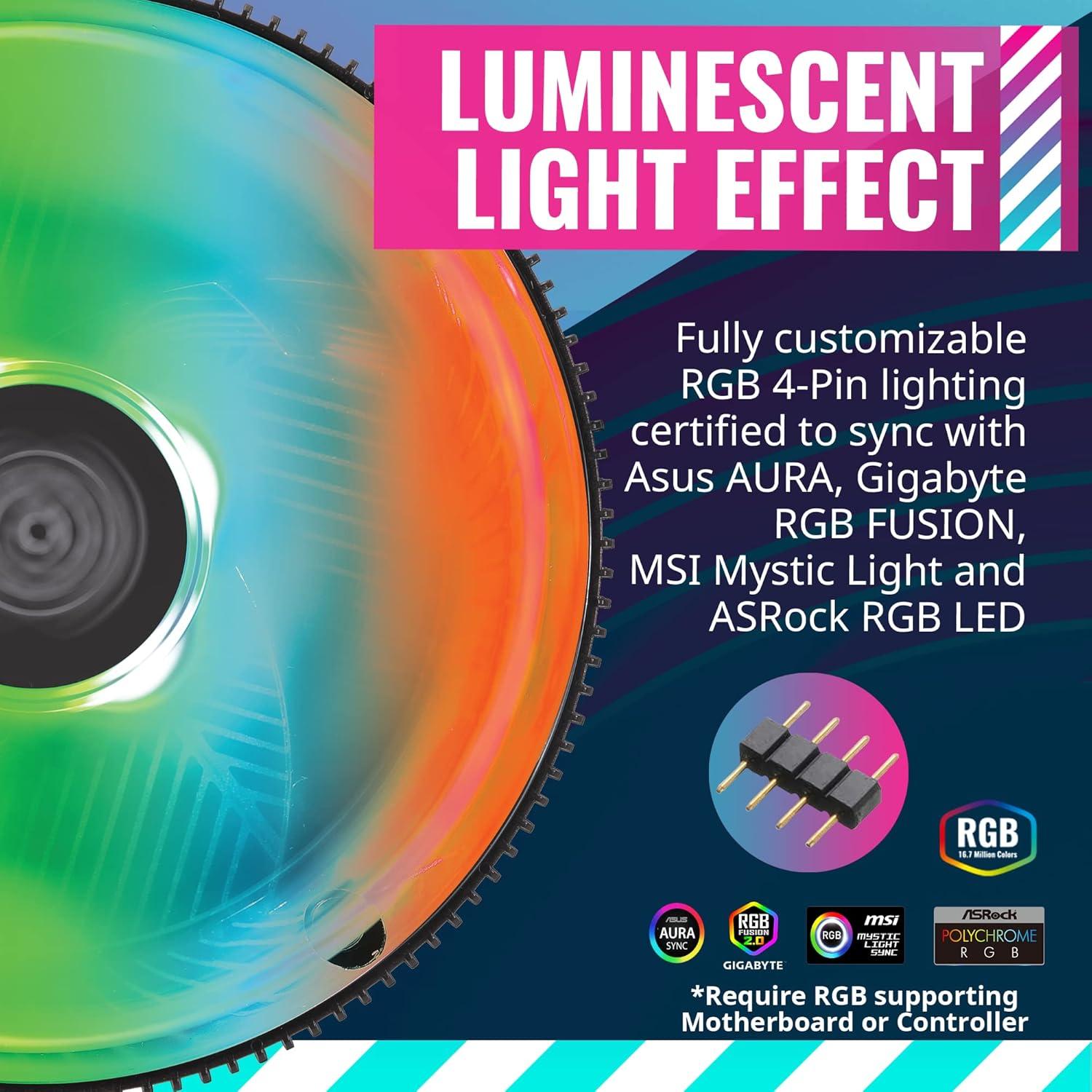 Cooler Master i71C RGB Enfriador de Aire para CPU Intel LGA1200/115X