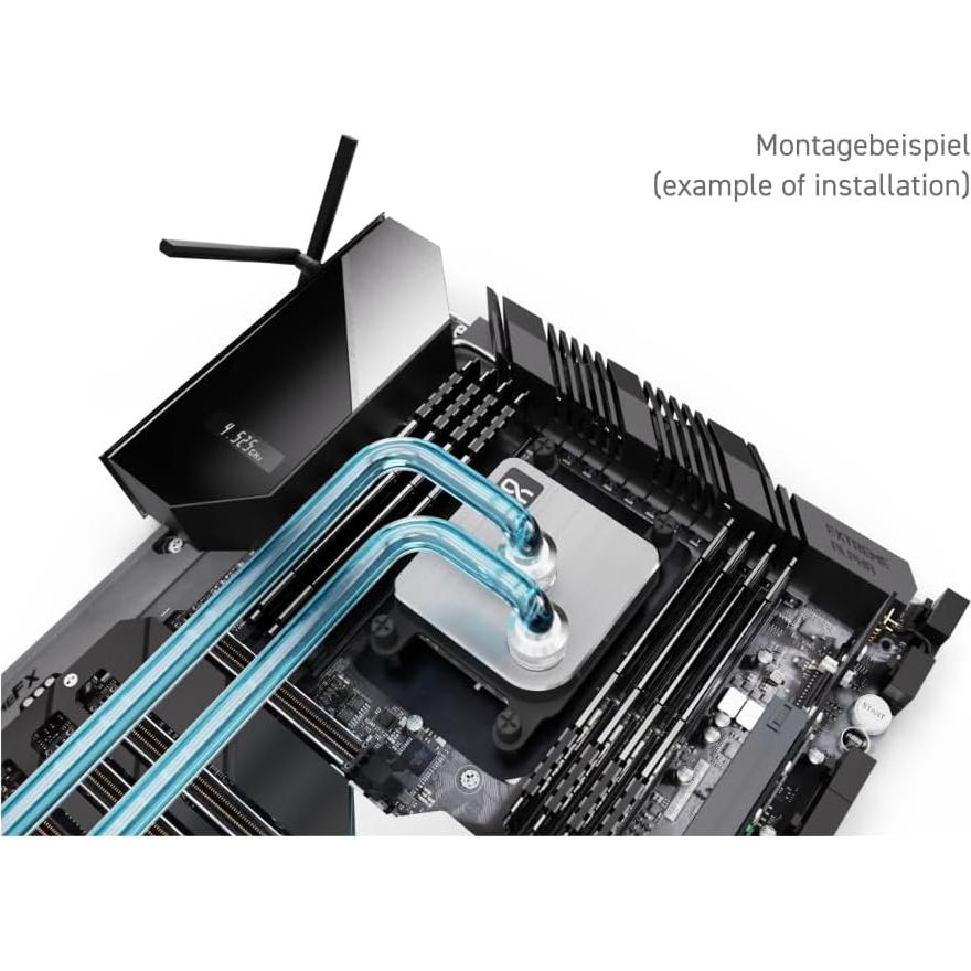 Bloque de Agua para CPU Alphacool Core 1 Plata LGA 1700 AM4/AM5