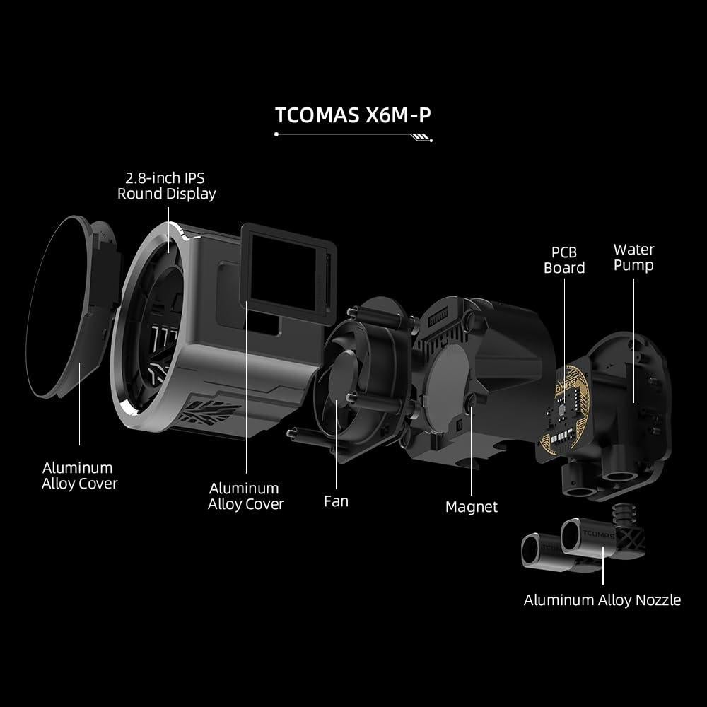 Enfriador de CPU Líquido TCOMAS LX800 360mm Negro ARGB