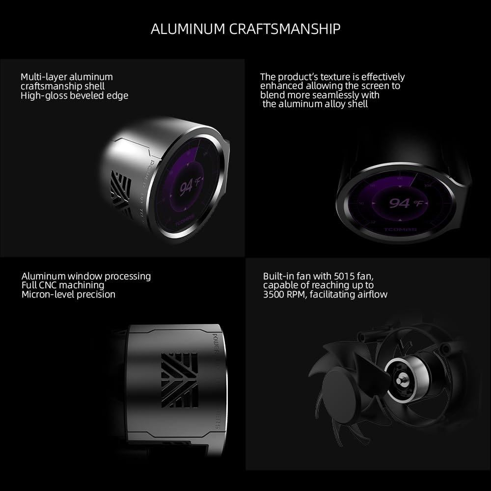 Enfriador de CPU Líquido TCOMAS LX800 360mm Negro ARGB