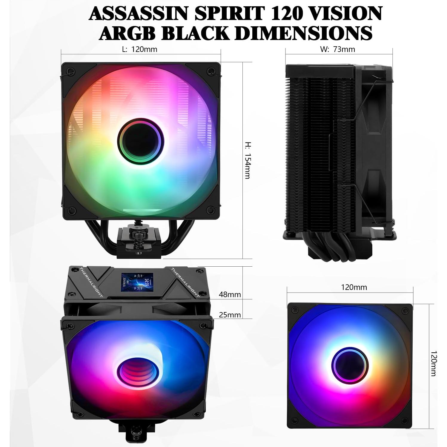 Enfriador de CPU Thermalright Assassin Spirit 120 ARGB 154mm