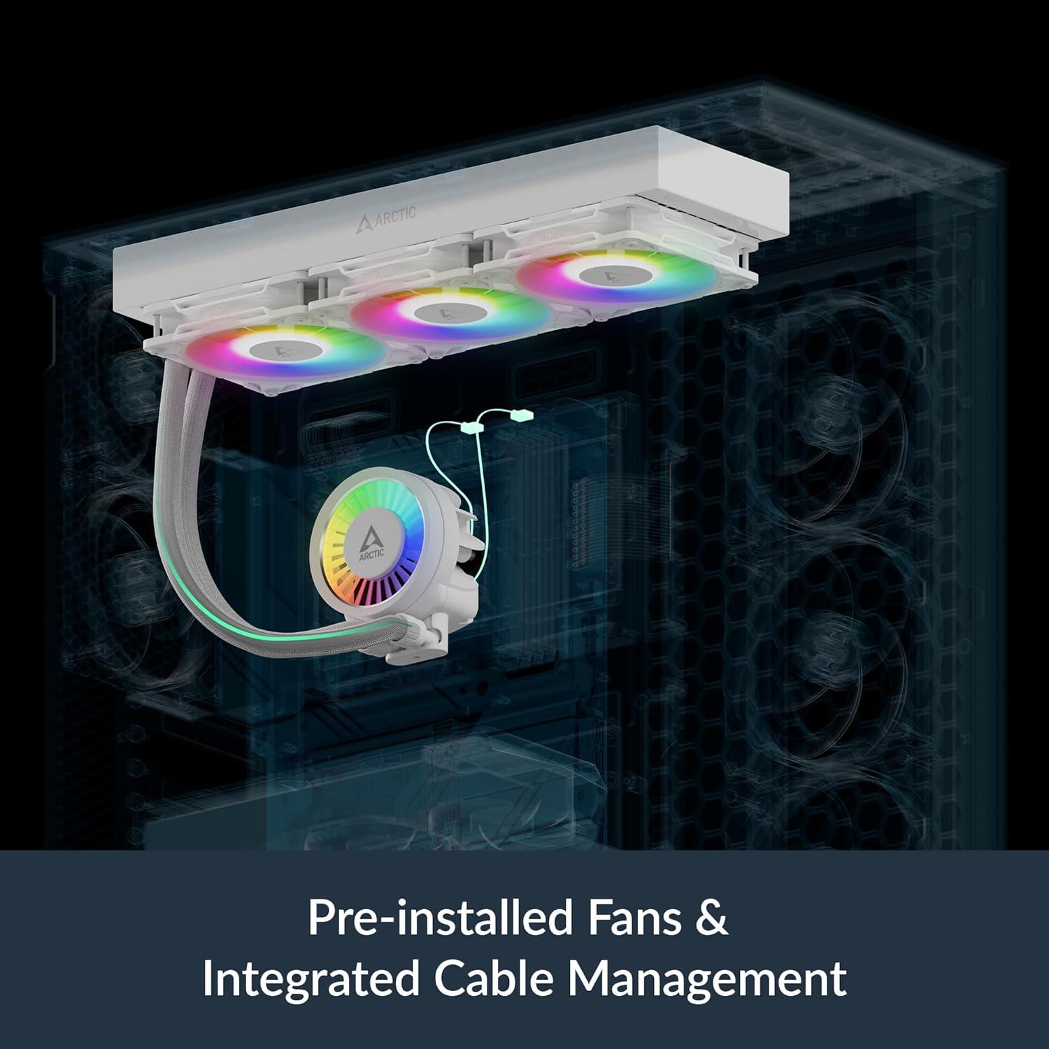 Enfriador de CPU AIO ARCTIC Liquid Freezer III Pro 420 A-RGB Blanco