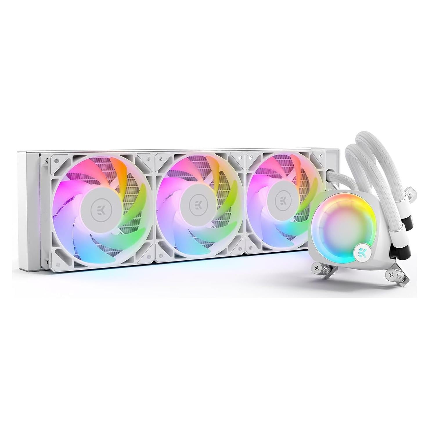 Enfriador AIO EKWB CR360 Lux RGB Digital Blanco 360mm