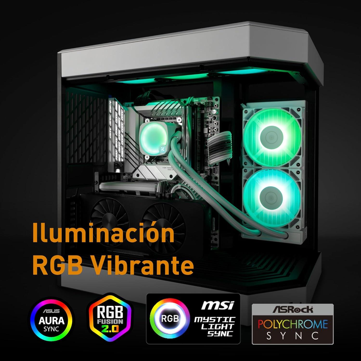 Enfriador AIO EKWB CR360 Lux RGB Digital Blanco 360mm