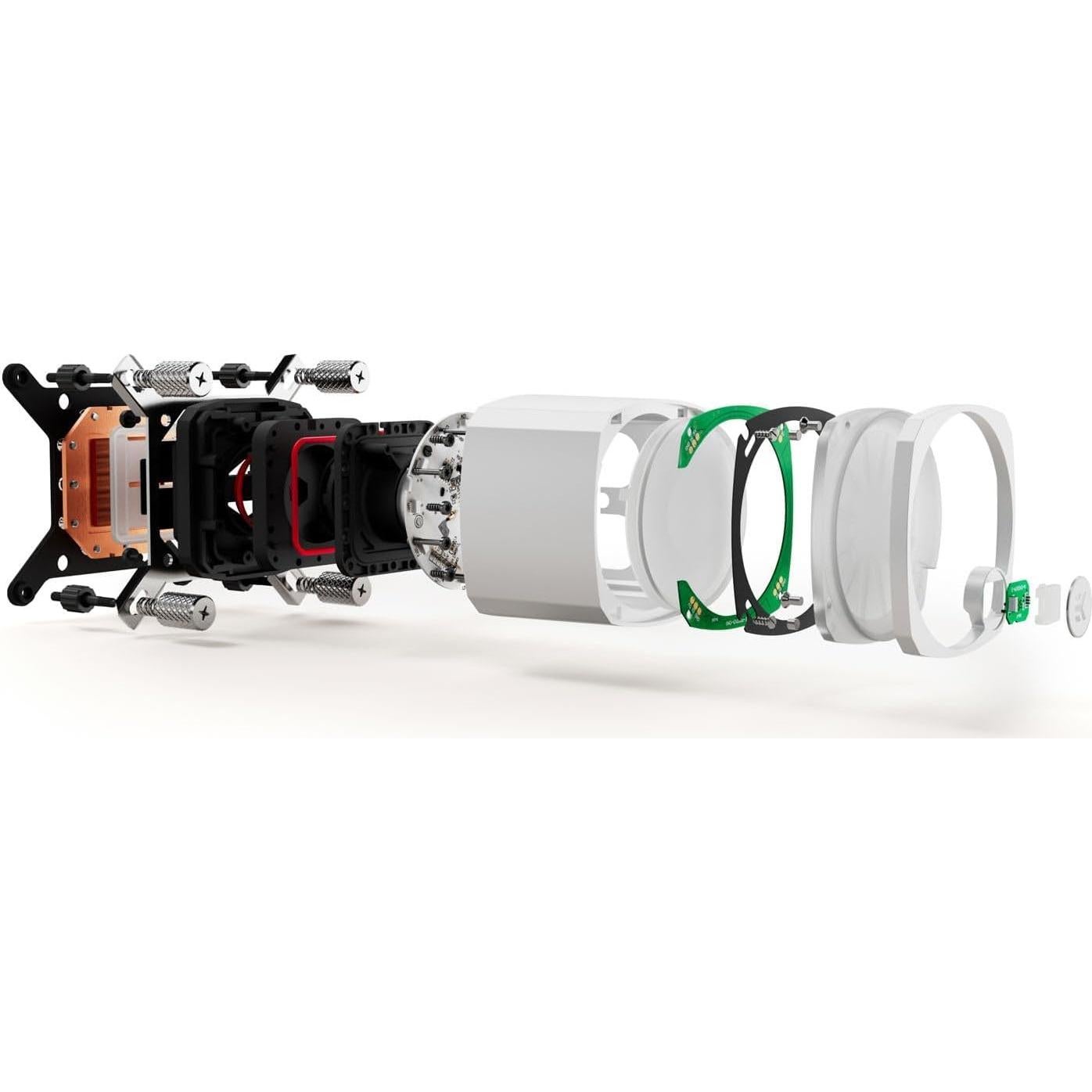 Enfriador AIO EKWB CR360 Lux RGB Digital Blanco 360mm