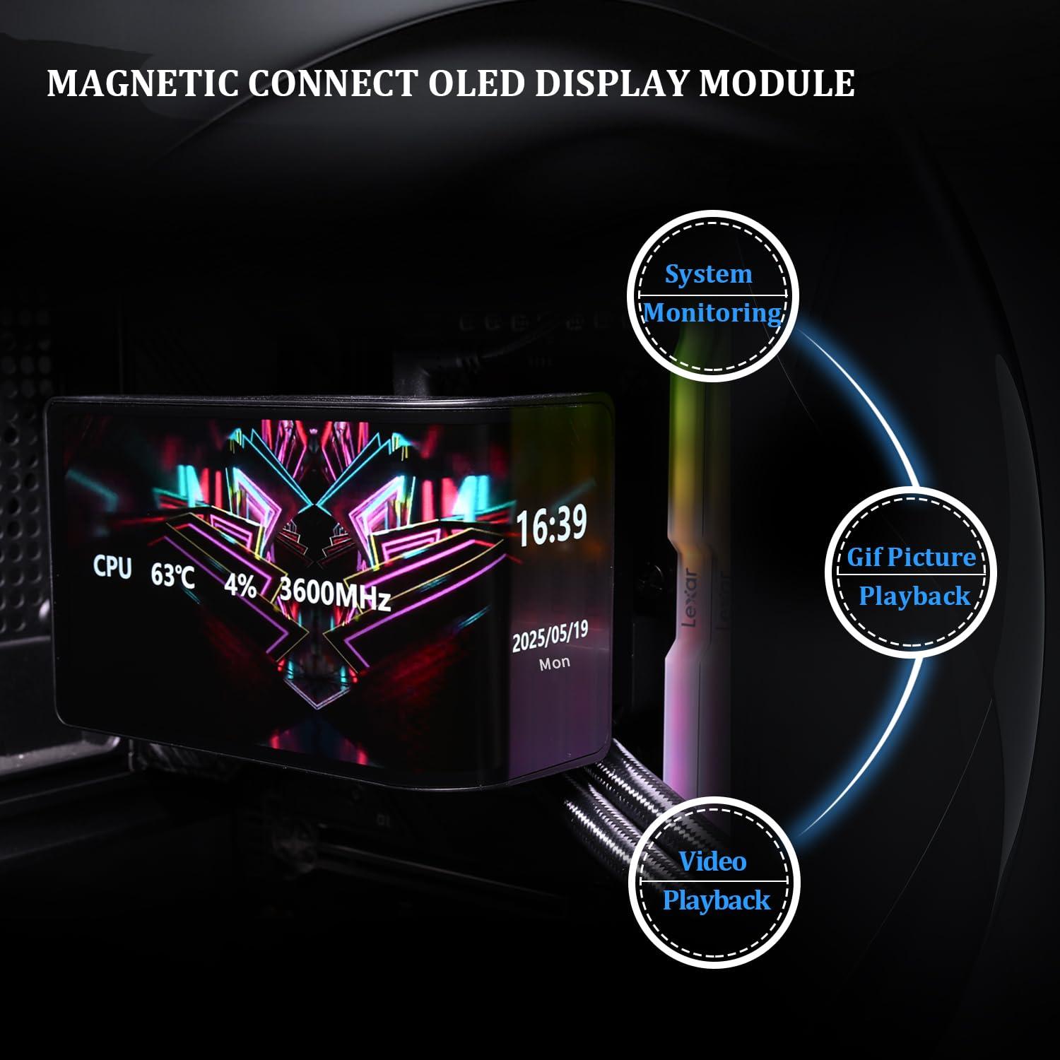 Enfriador Líquido AIO Thermalright Wonder Vision 360 ARGB Negro