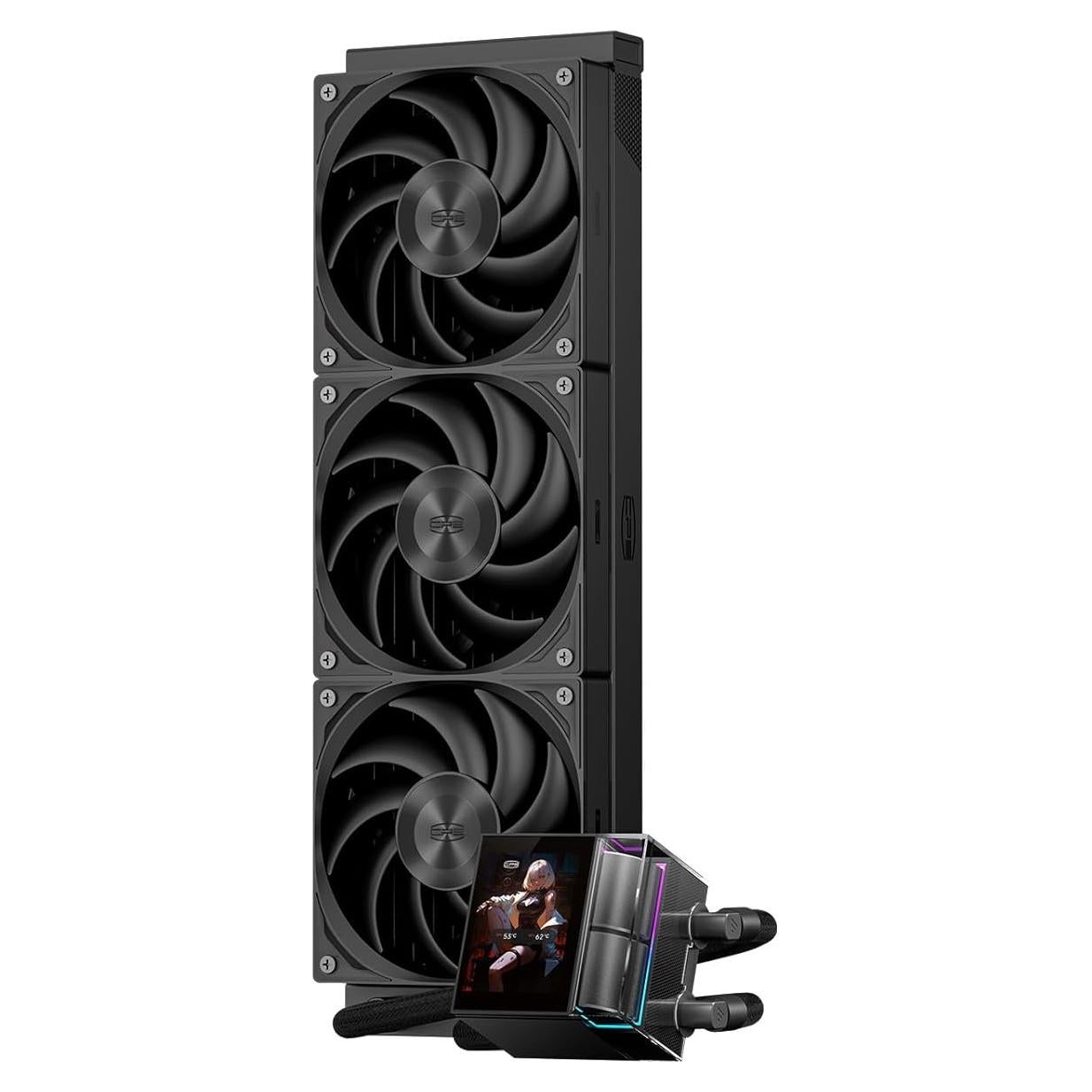 Enfriador Líquido de CPU PCCOOLER DS360 360mm con Pantalla LCD