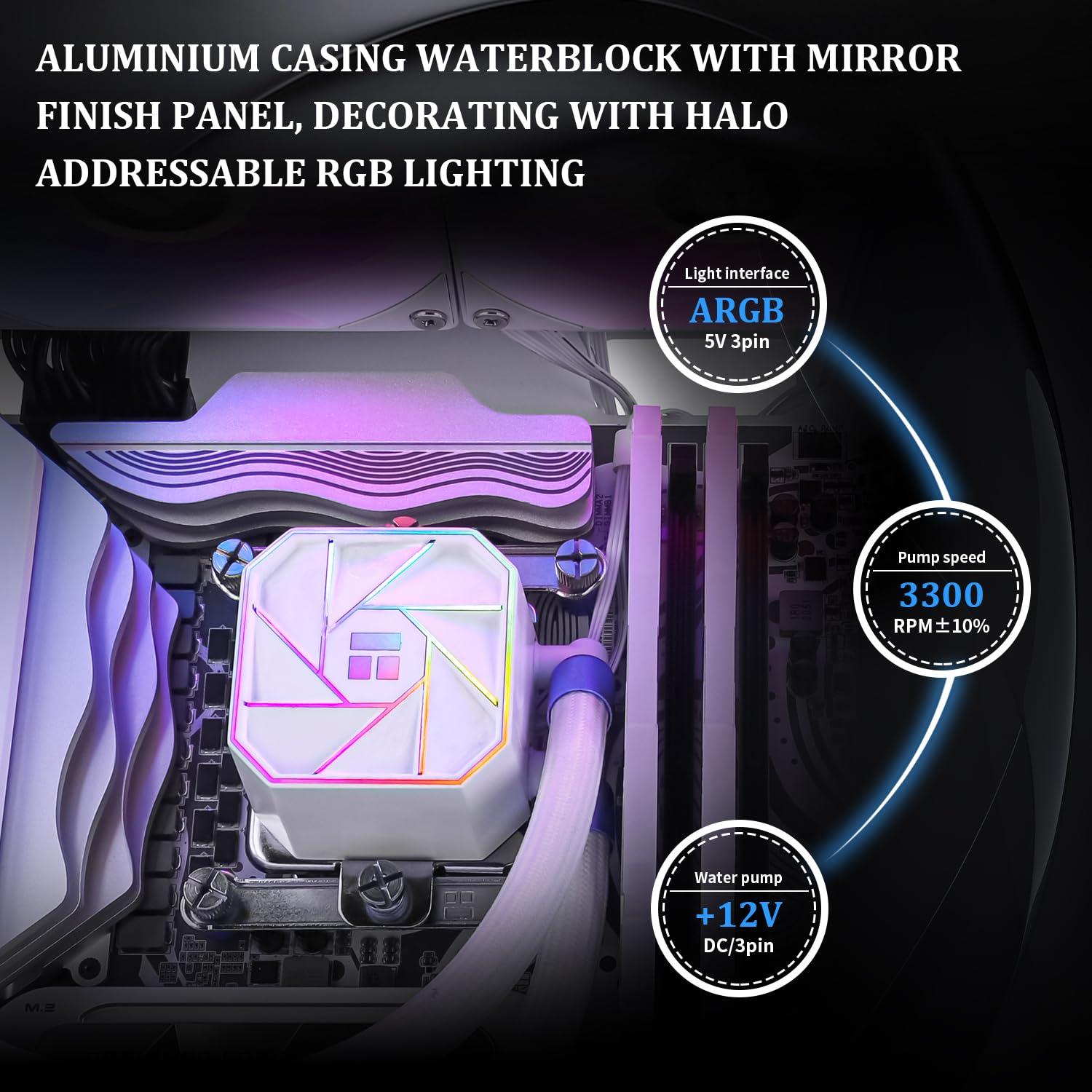 Enfriador de CPU por Agua Thermalright Aqua Elite 360 Blanco V3