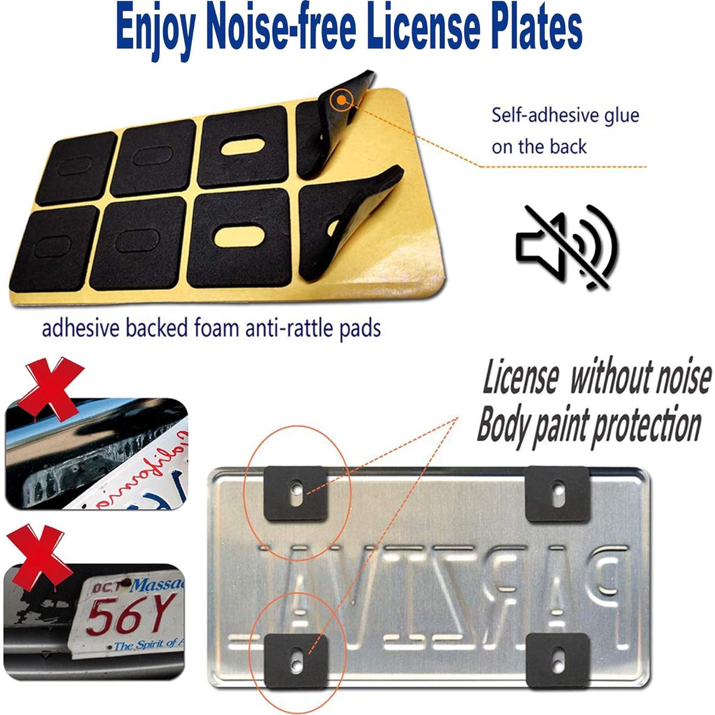 Tornillos Antirrobo Aootf para Placas de Matrícula Negros M6