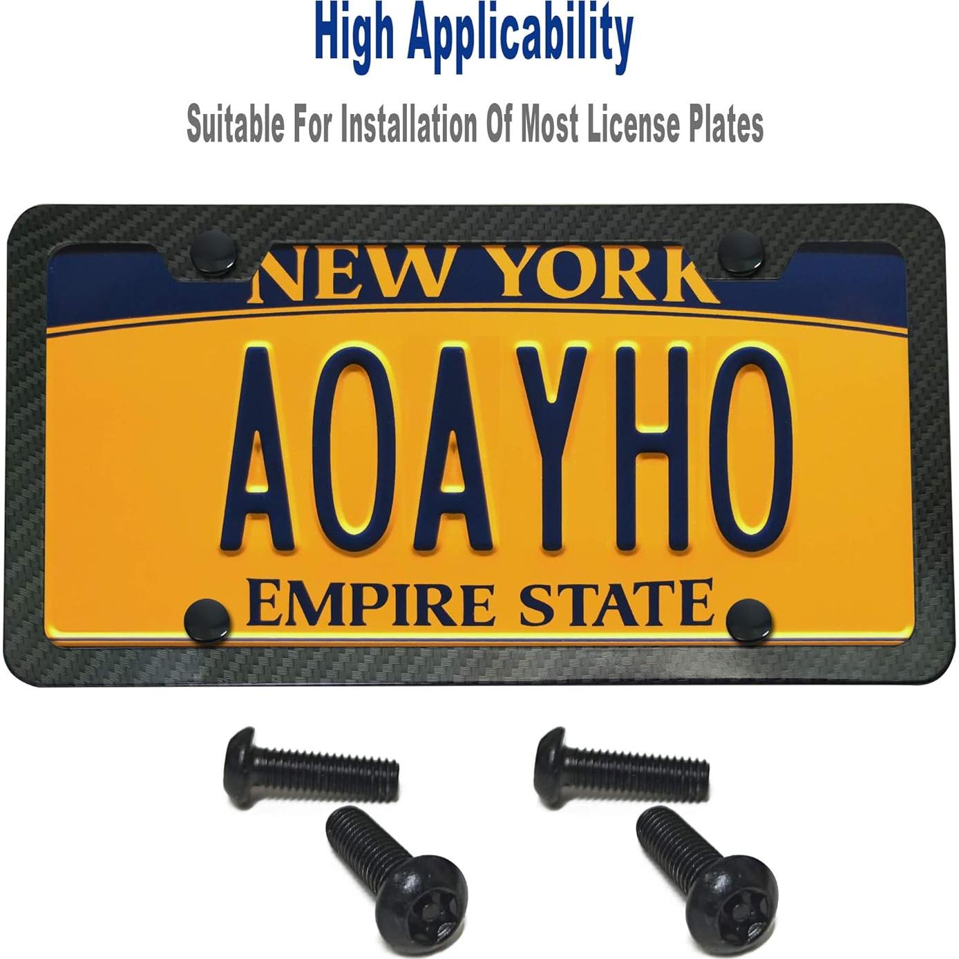 Tornillos Antirrobo Aootf para Placas de Matrícula Negros M6