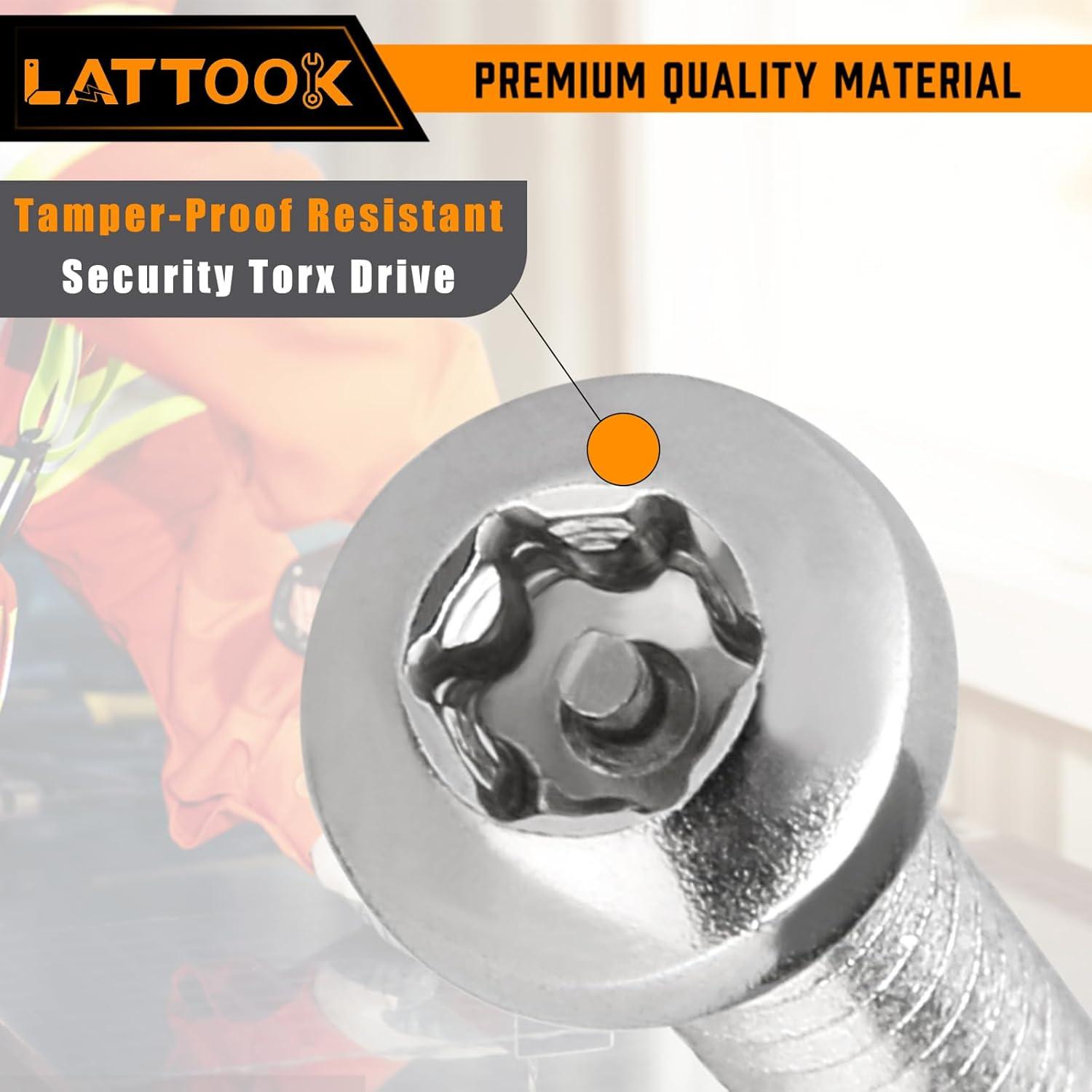 Kit 180 Tornillos de Seguridad Torx #8 Acero Inoxidable 304