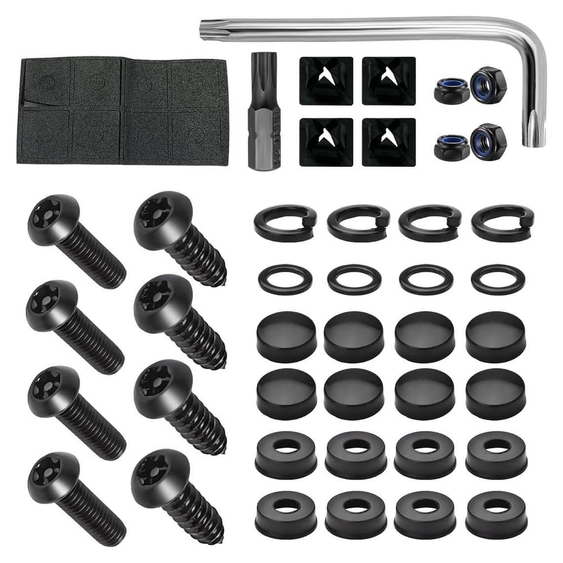 Kit de Tornillos Antirrobo para Placas de Licencia NYTKL M6