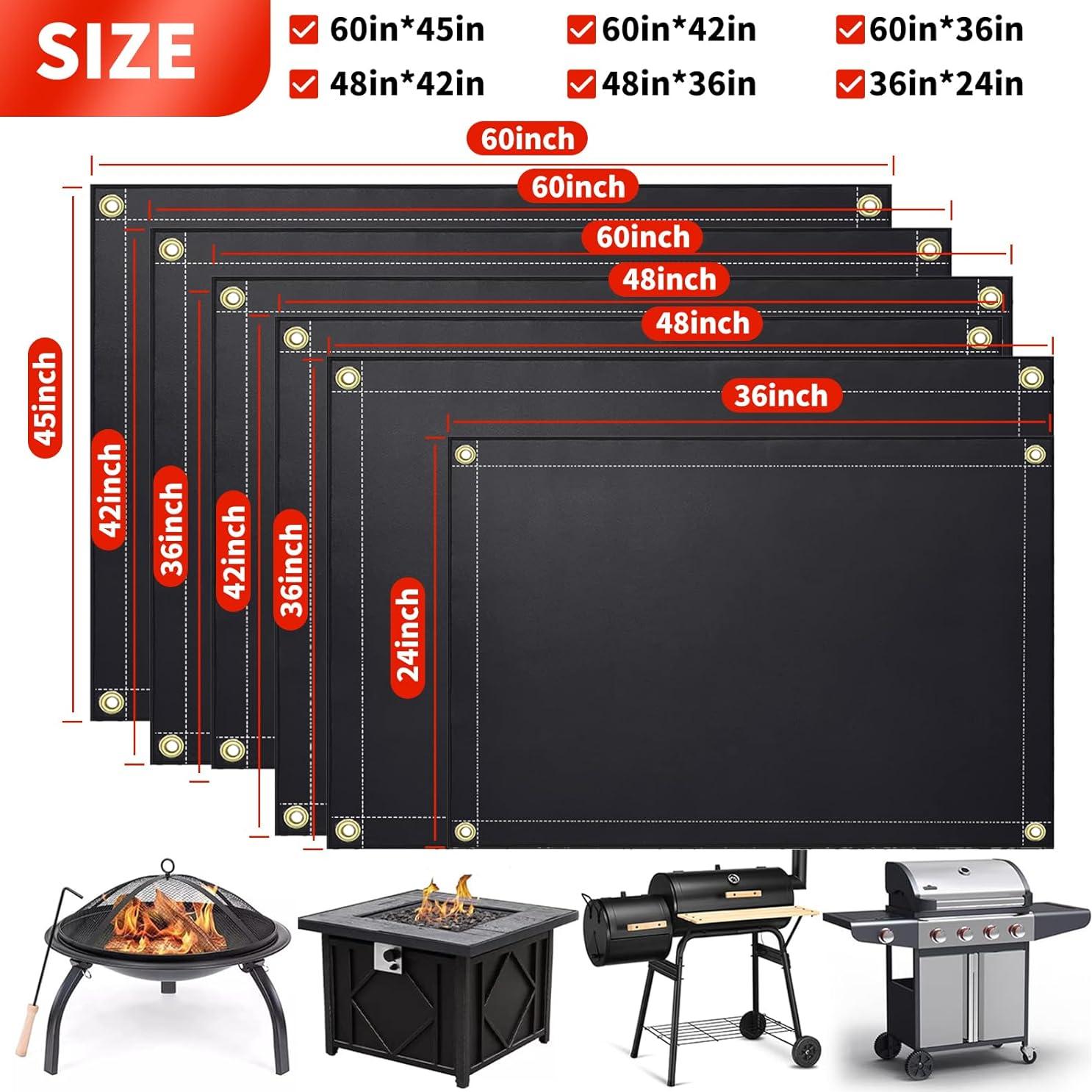 Alfombrilla para Parrilla Futuwi 121.9 x 106.7 cm a Prueba de Fuego