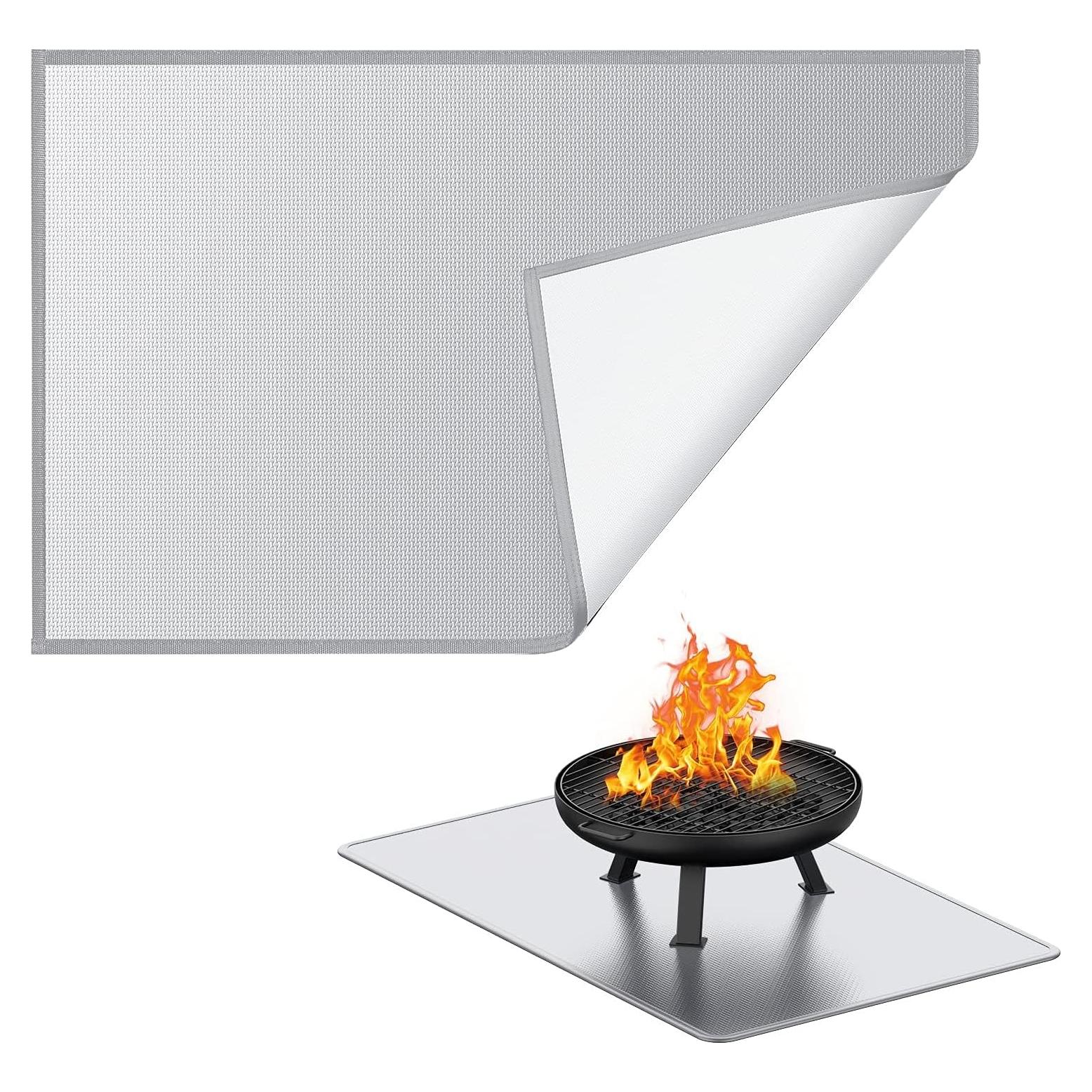 Alfombrilla a prueba de fuego MAGORUI 121.9x152.4cm para fogatas