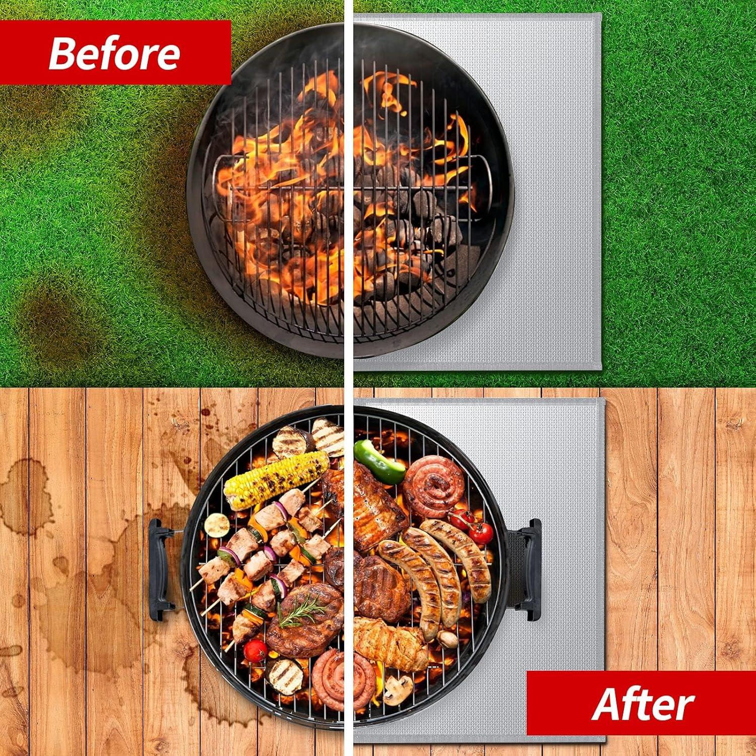 Alfombrilla a prueba de fuego MAGORUI 121.9x152.4cm para fogatas