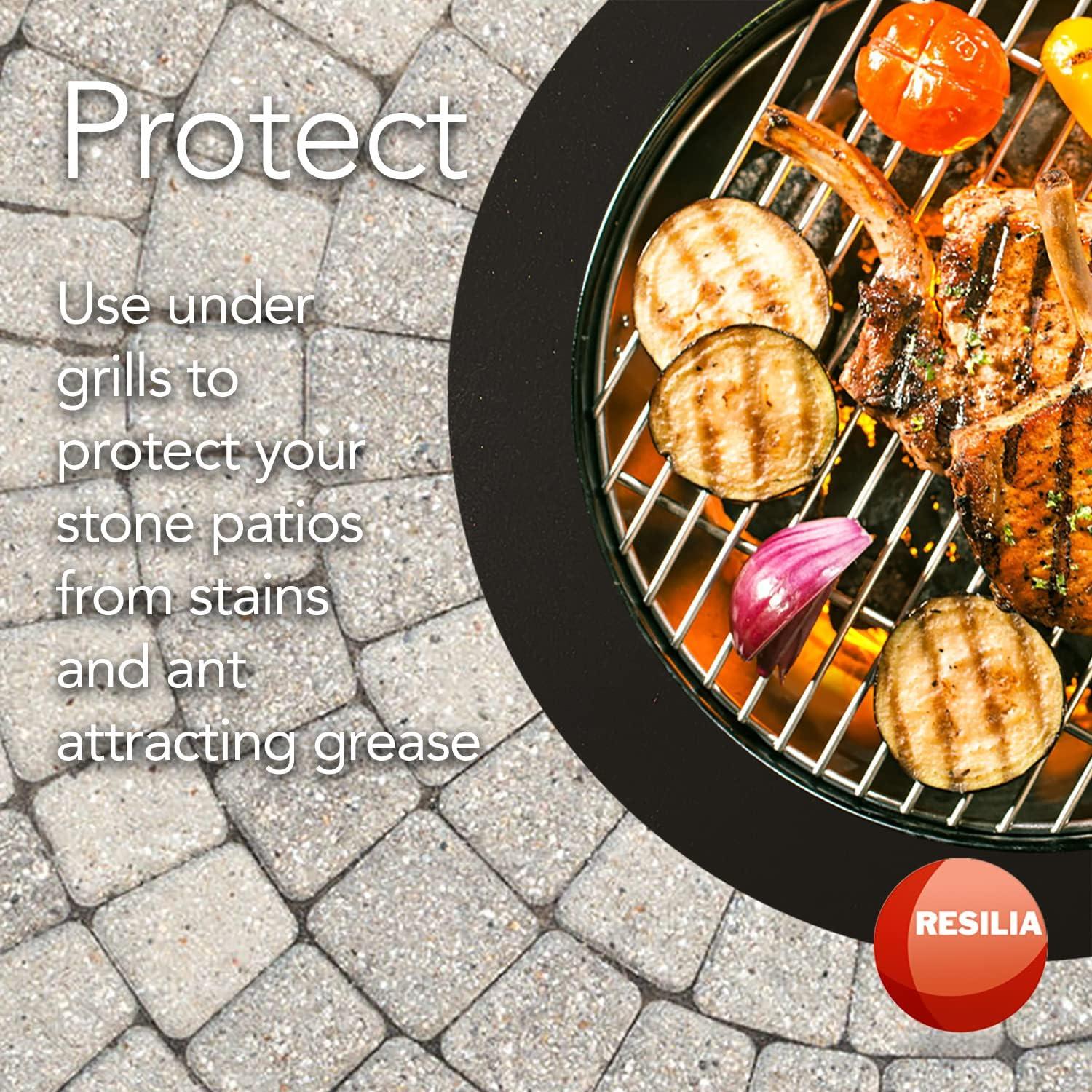 Alfombra Circular Navidad RESILIA 91.44 cm Impermeable Negra