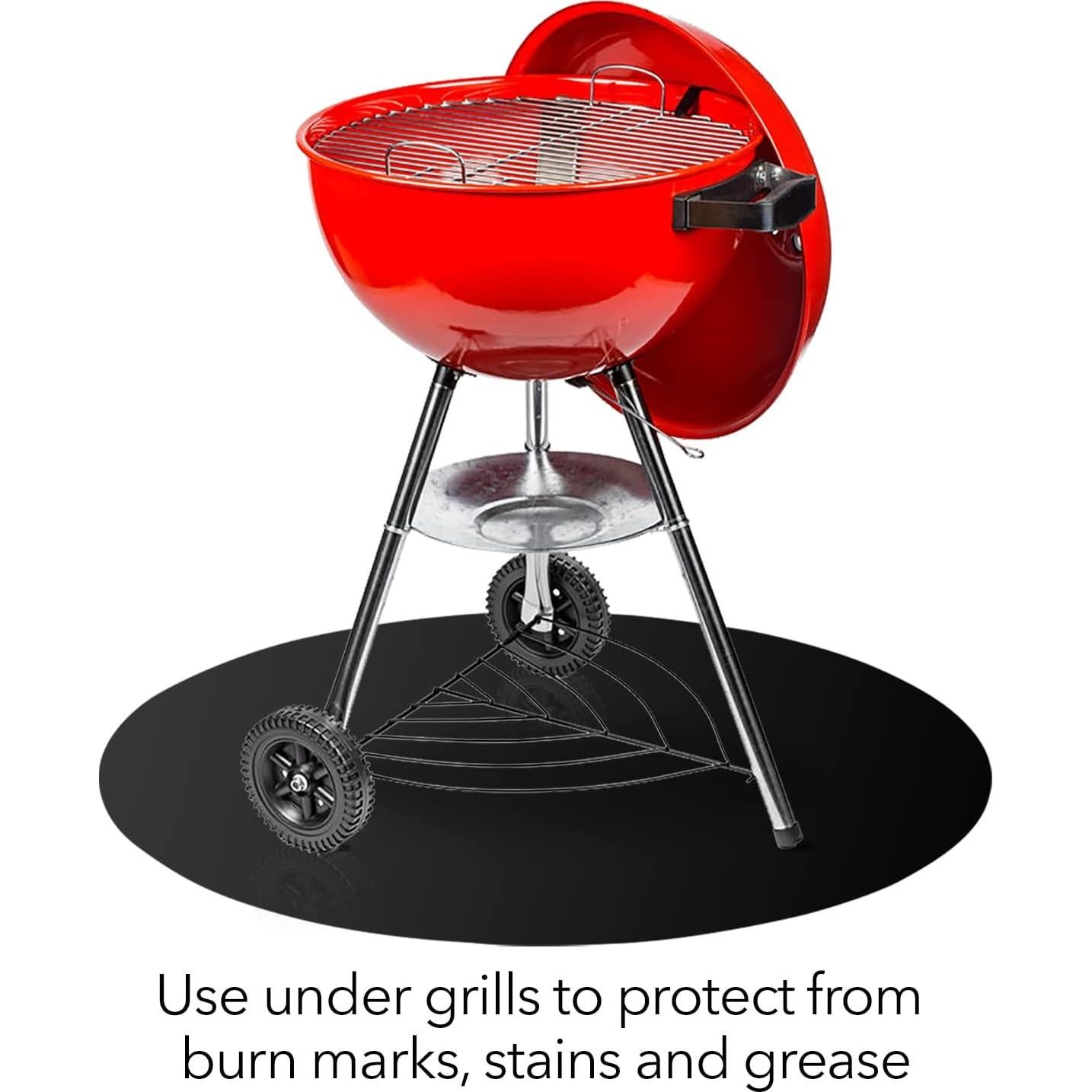 Alfombra Circular Navidad RESILIA 91.44 cm Impermeable Negra