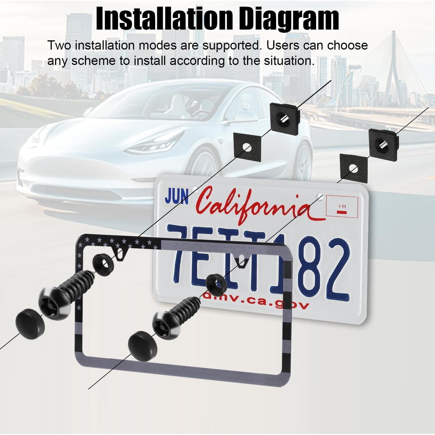 Tornillos Antirrobo para Placas de Matrícula LivTee M6 4PCS