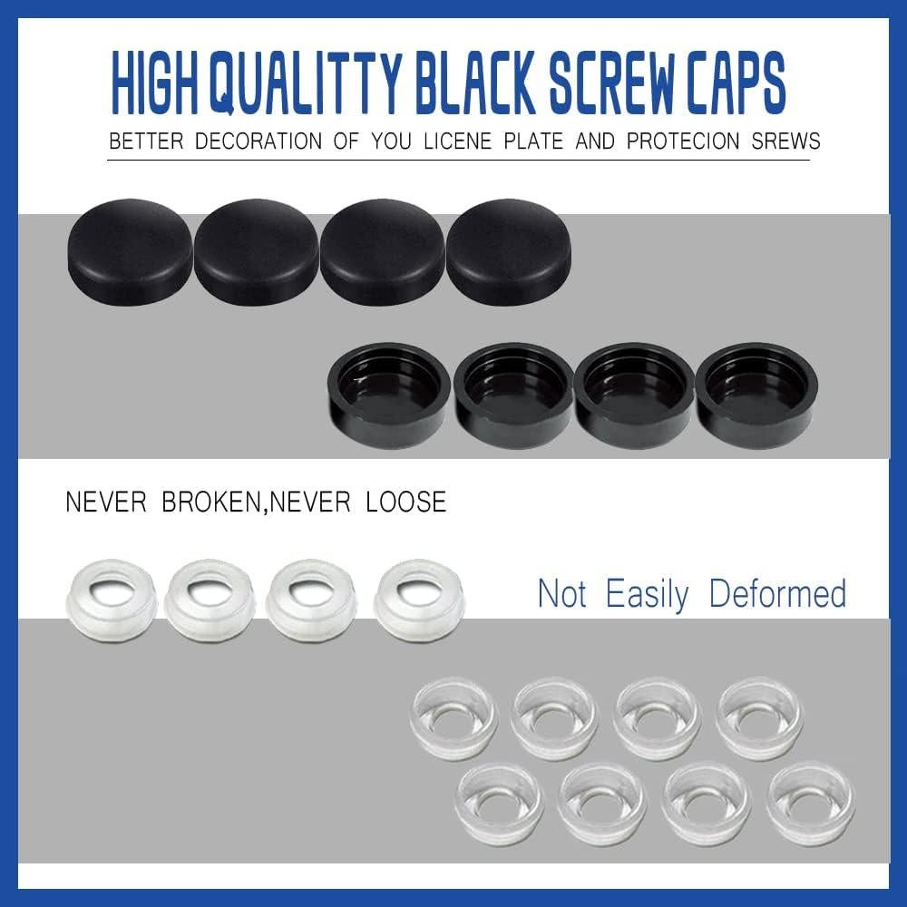 Kit de Tornillos Antirrobo Middrivr para Placas de Matrícula 8 Pzas