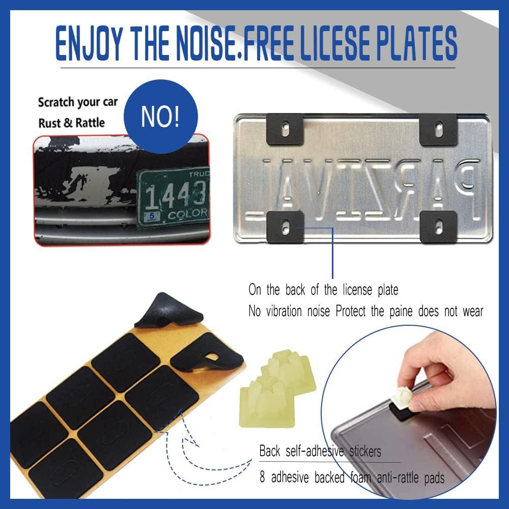 Kit de Tornillos Antirrobo Middrivr para Placas de Matrícula 8 Pzas