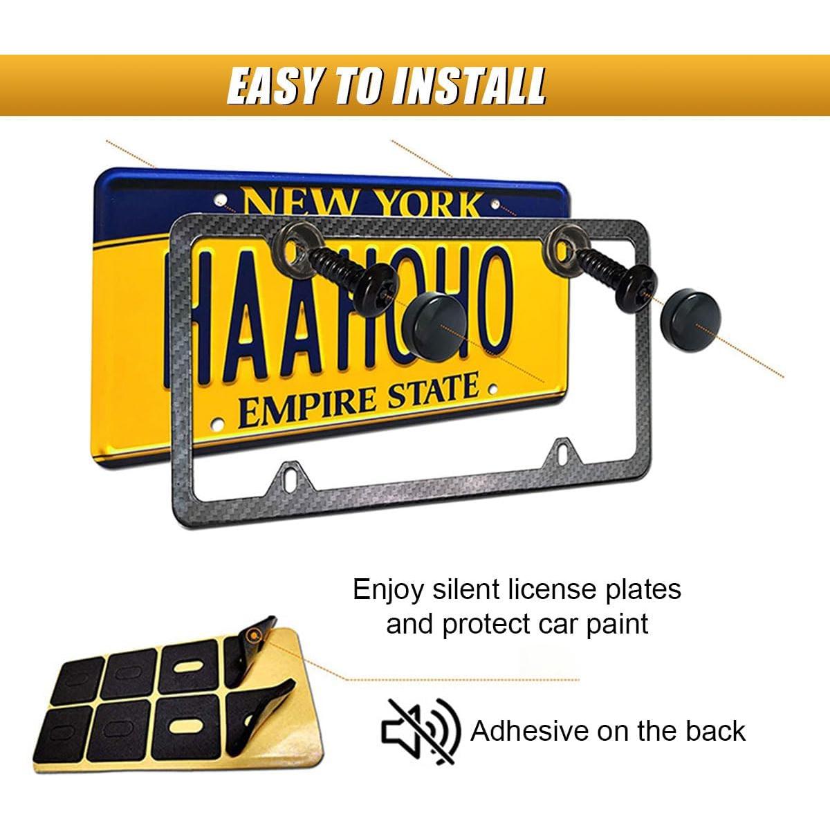 Kit de Tornillos Antirrobo para Placas de Licencia ZIMISI - 4 Juegos