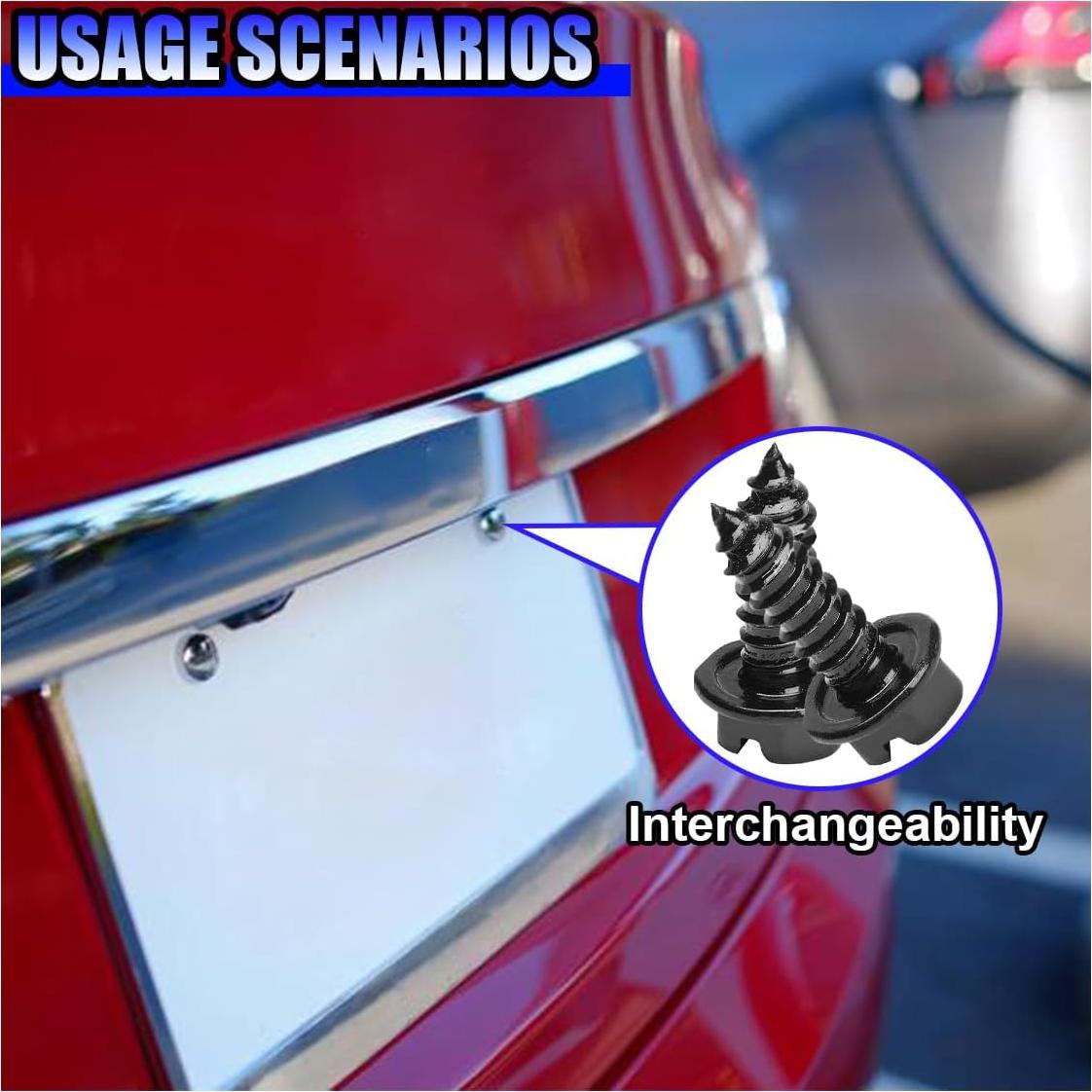 Kit de Tornillos para Placas de Licencia GAOLAOSY 20PCS Antioxidante