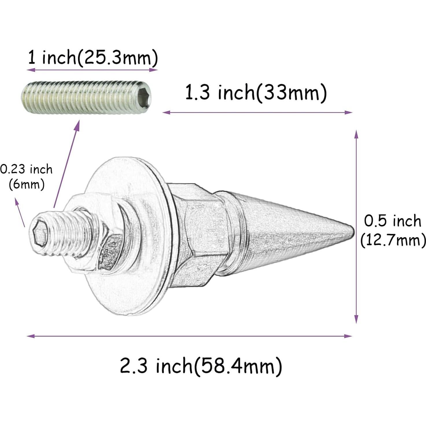 Tornillos Antirrobo para Placa de Matrícula Temzzer - Negro
