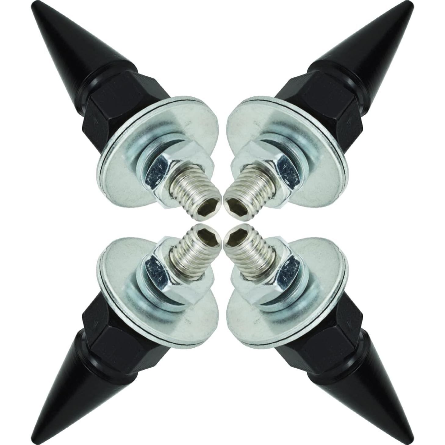 Tornillos Antirrobo para Placa de Matrícula Temzzer - Negro