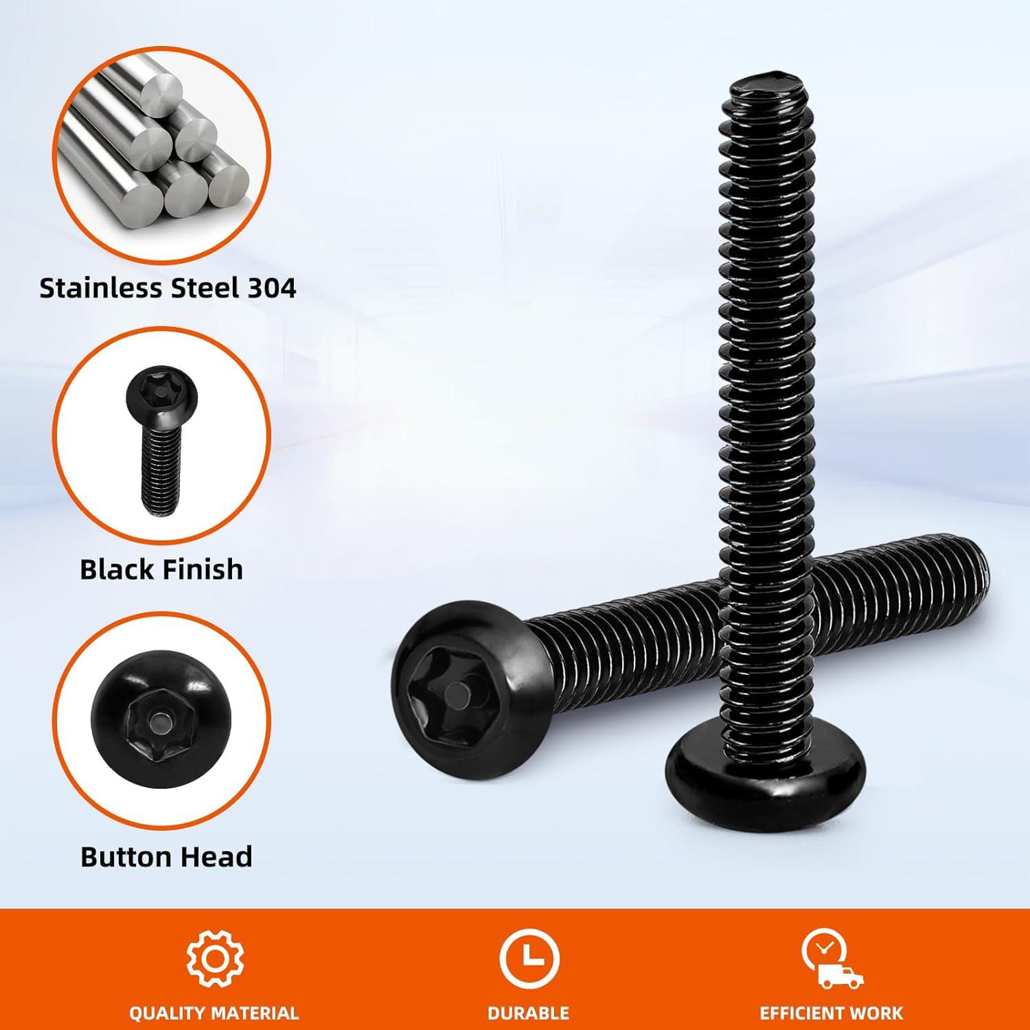 Tornillos de Cabeza Botón Torx MewuDecor M5 x 25mm 25 PCS