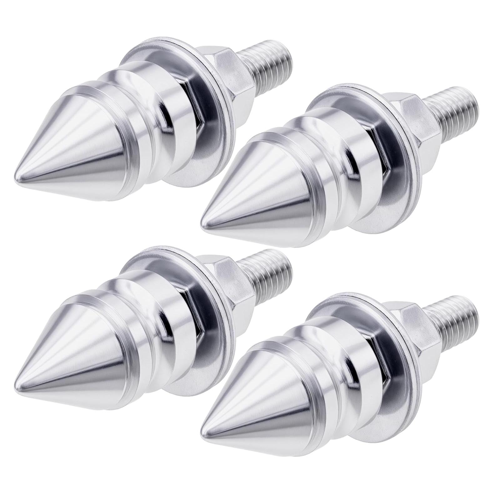 Kit de Tornillos Decorativos Antirrobo MEAJOO 4 Piezas Acero Inoxidable