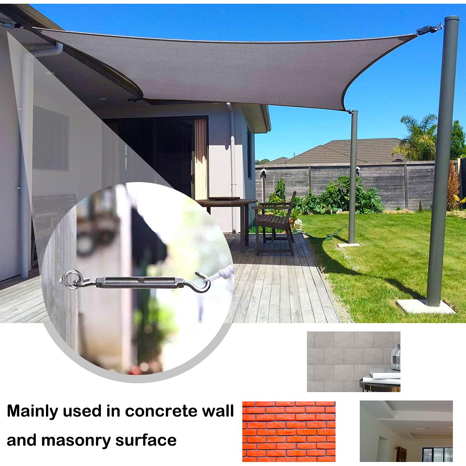 Tornillos de Expansión M8 Acero Inoxidable 4 Pcs Anclaje