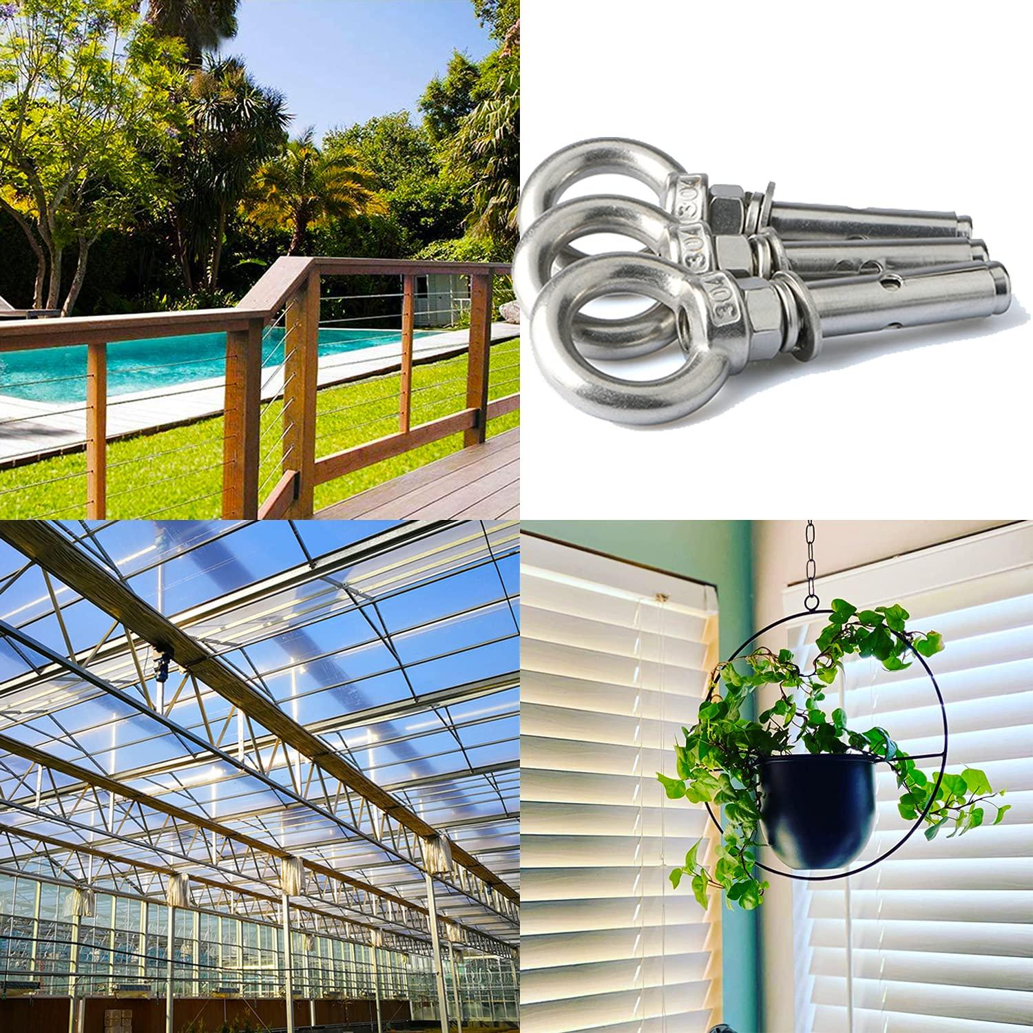 Tornillos de Expansión M8 Acero Inoxidable 4 Pcs Anclaje