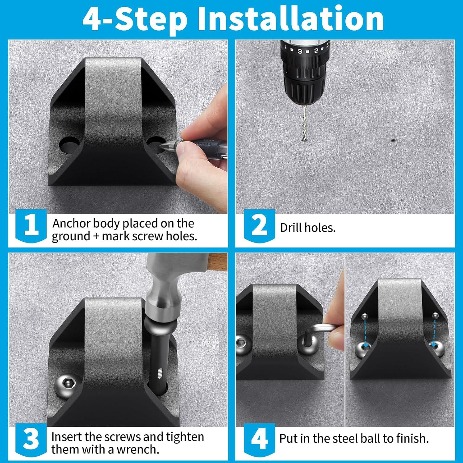 Anclaje de Seguridad KHAMAL para Cadena - Alta Resistencia