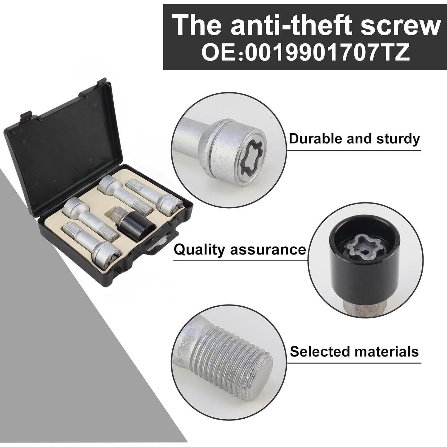 Juego de 4 Tuercas de Bloqueo Antirrobo MUNIK 0019901707