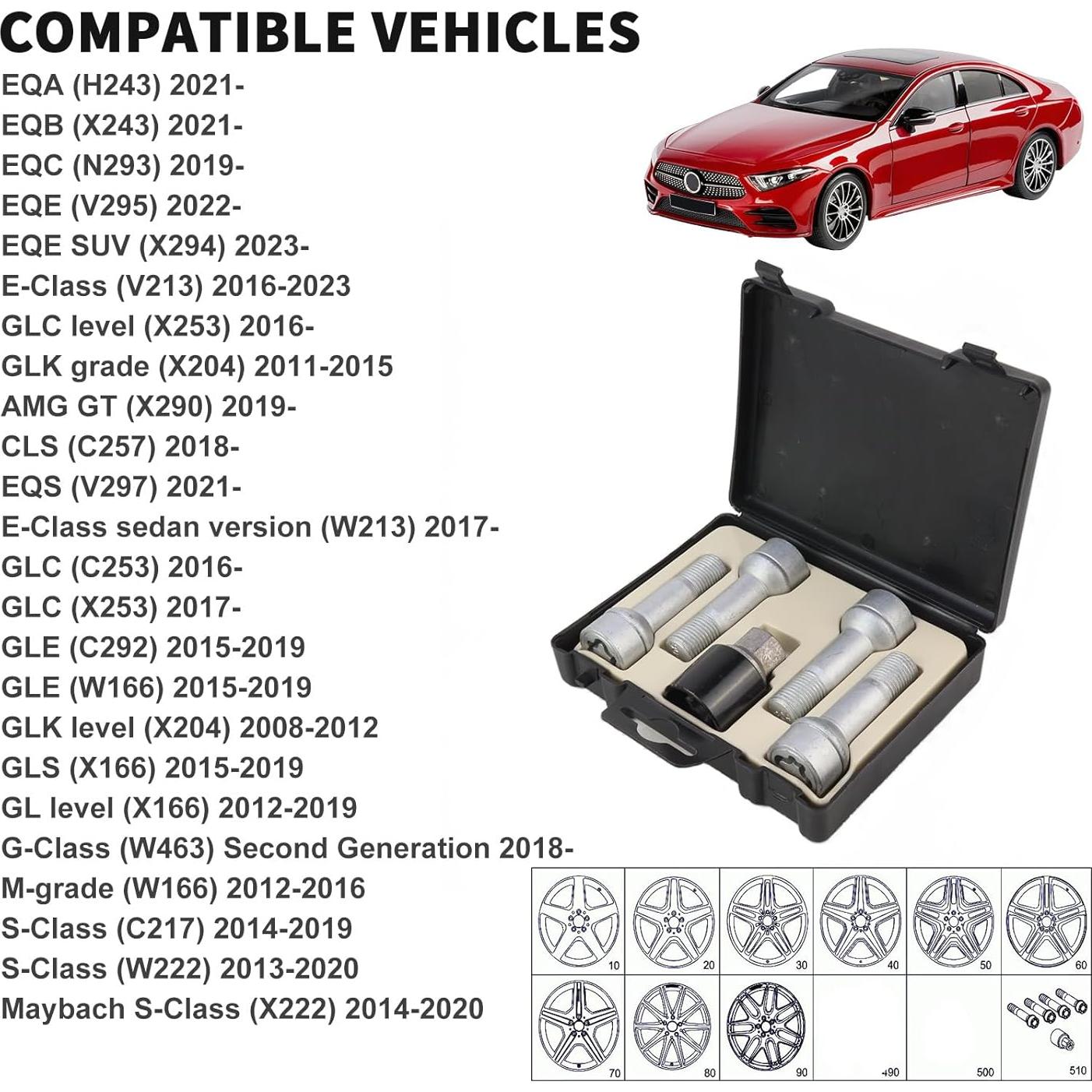 Juego de 4 Tuercas de Bloqueo Antirrobo MUNIK 0019901707
