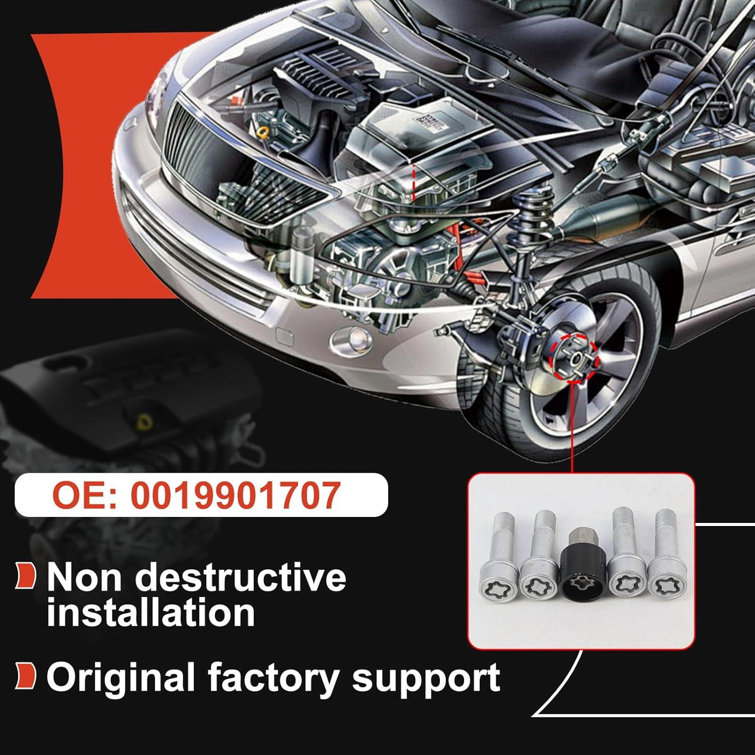 Juego de 4 Tuercas de Bloqueo Antirrobo MUNIK 0019901707