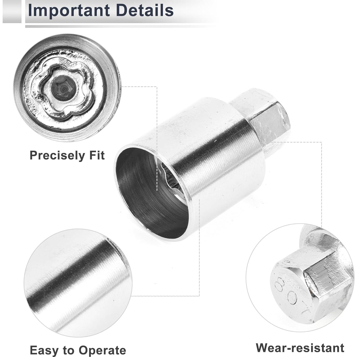 Tuerca de bloqueo de rueda RATCHROLL #807 para Jeep Compass