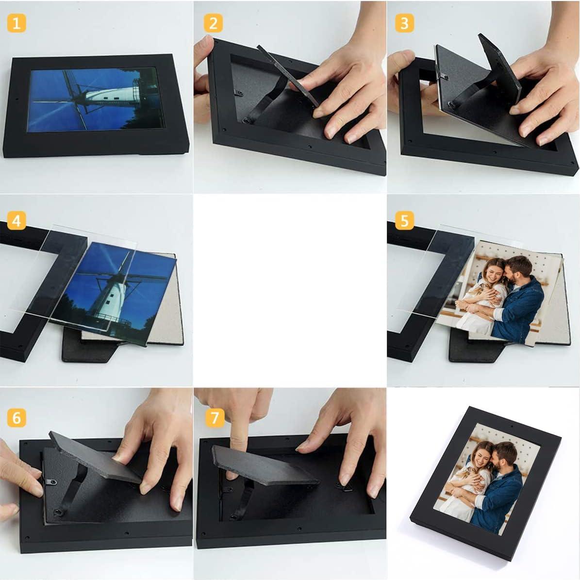 Marco de Foto con Cámara Oculta Jigayao 1080P Detección de Movimiento