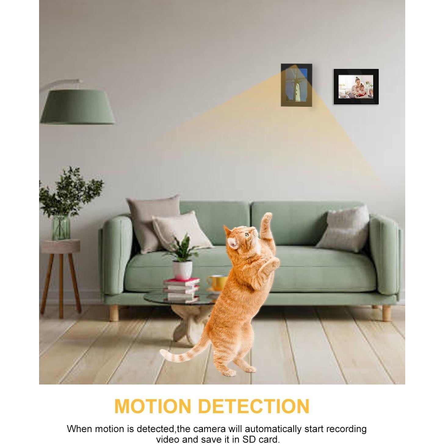 Marco de Foto con Cámara Oculta Jigayao 1080P Detección de Movimiento