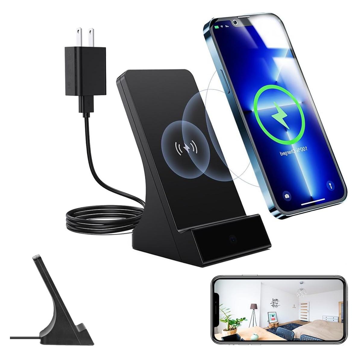 Cámara Oculta LIZVIE 1080P con Carga Inalámbrica y WiFi