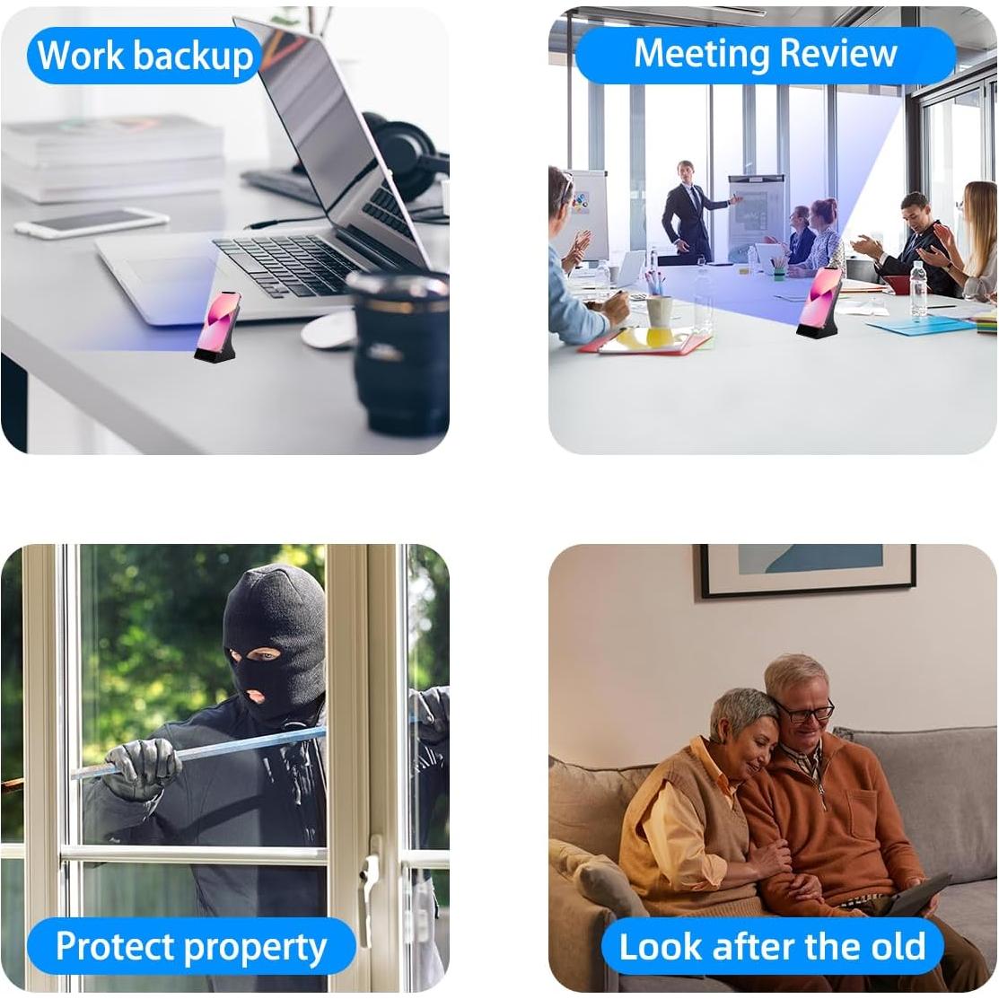 Cámara Oculta LIZVIE 1080P con Carga Inalámbrica y WiFi