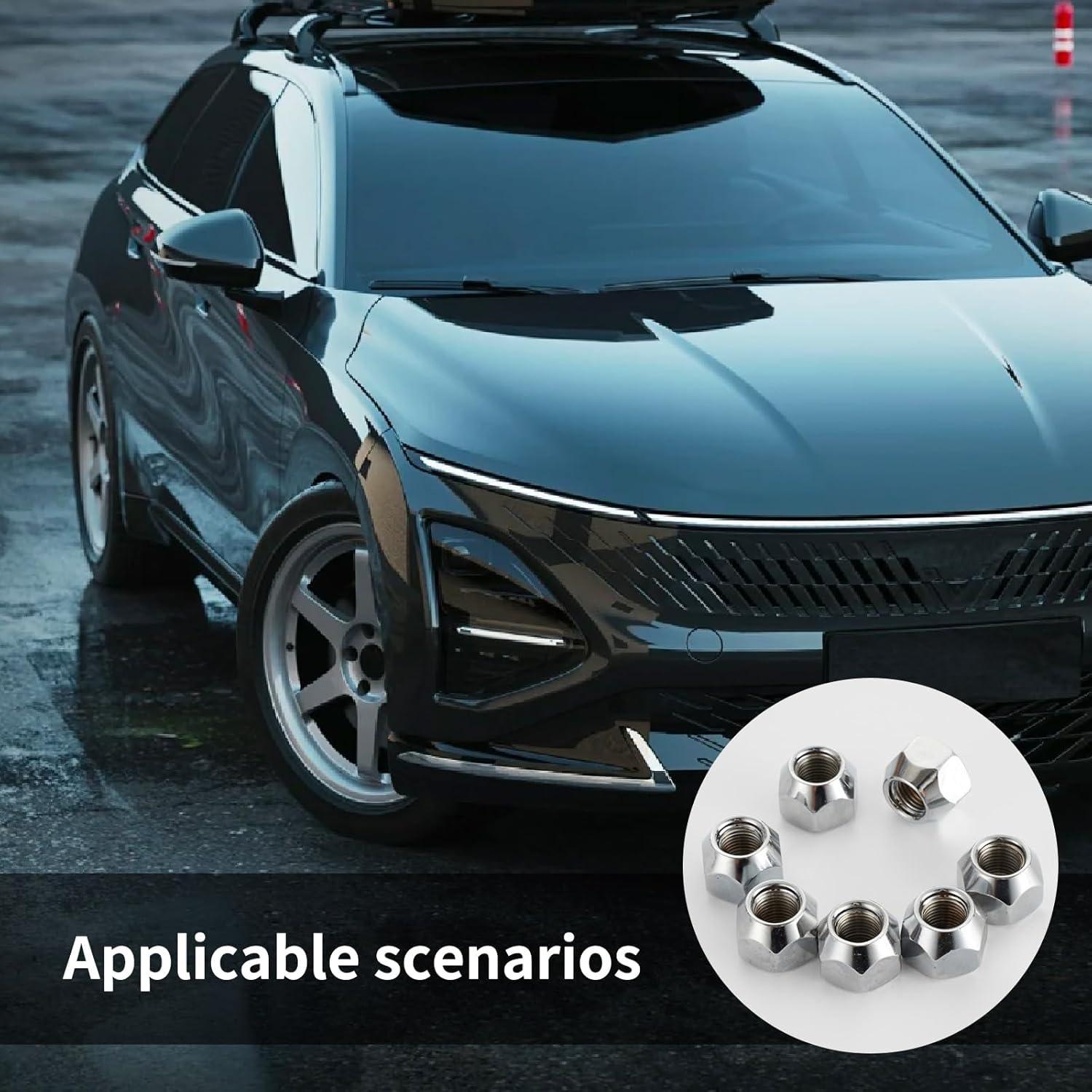 10 Tuercas de Remolque Luminuti 1/2" Acero Inoxidable