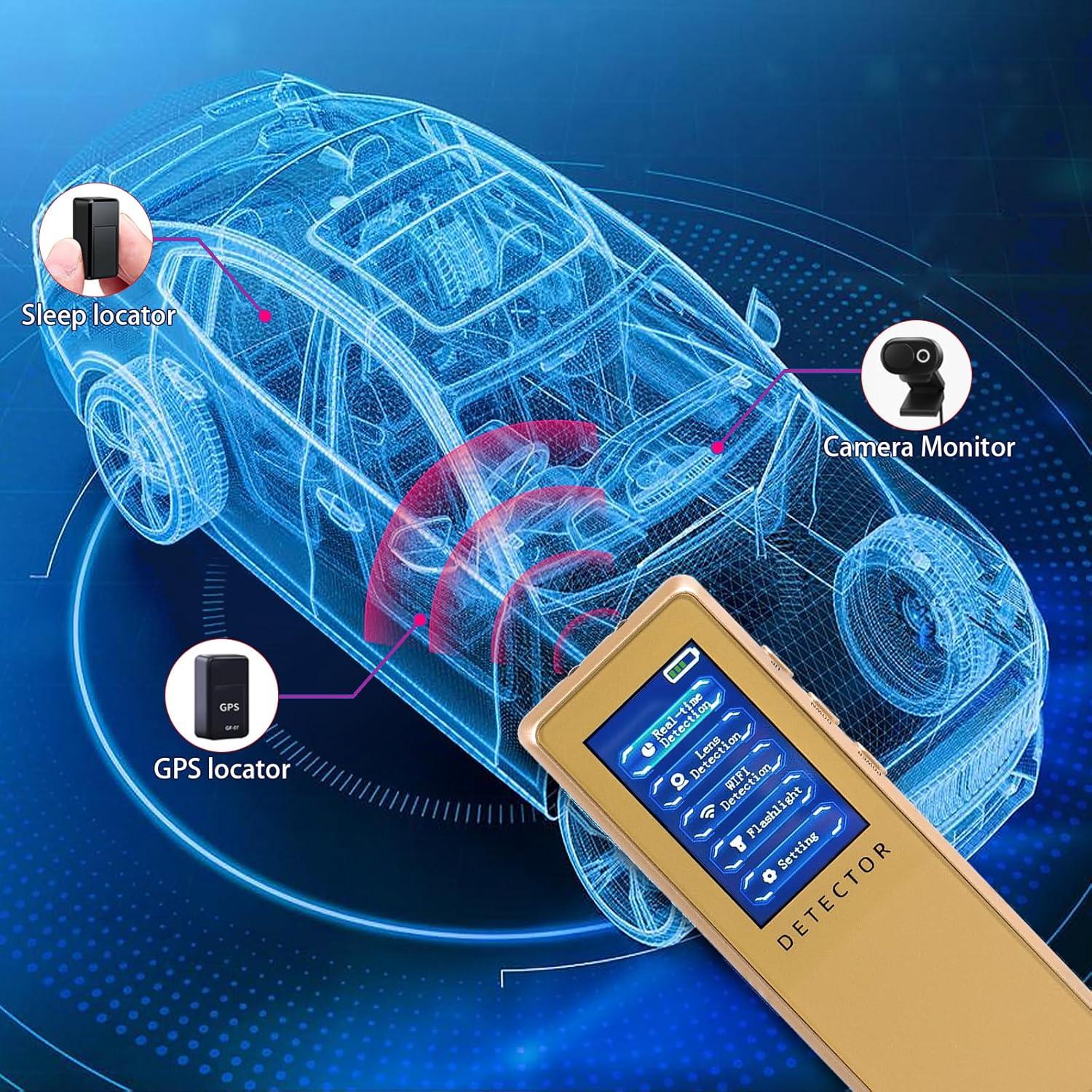 Detector de Cámara Oculta Diskawi01 Inalámbrico Dorado